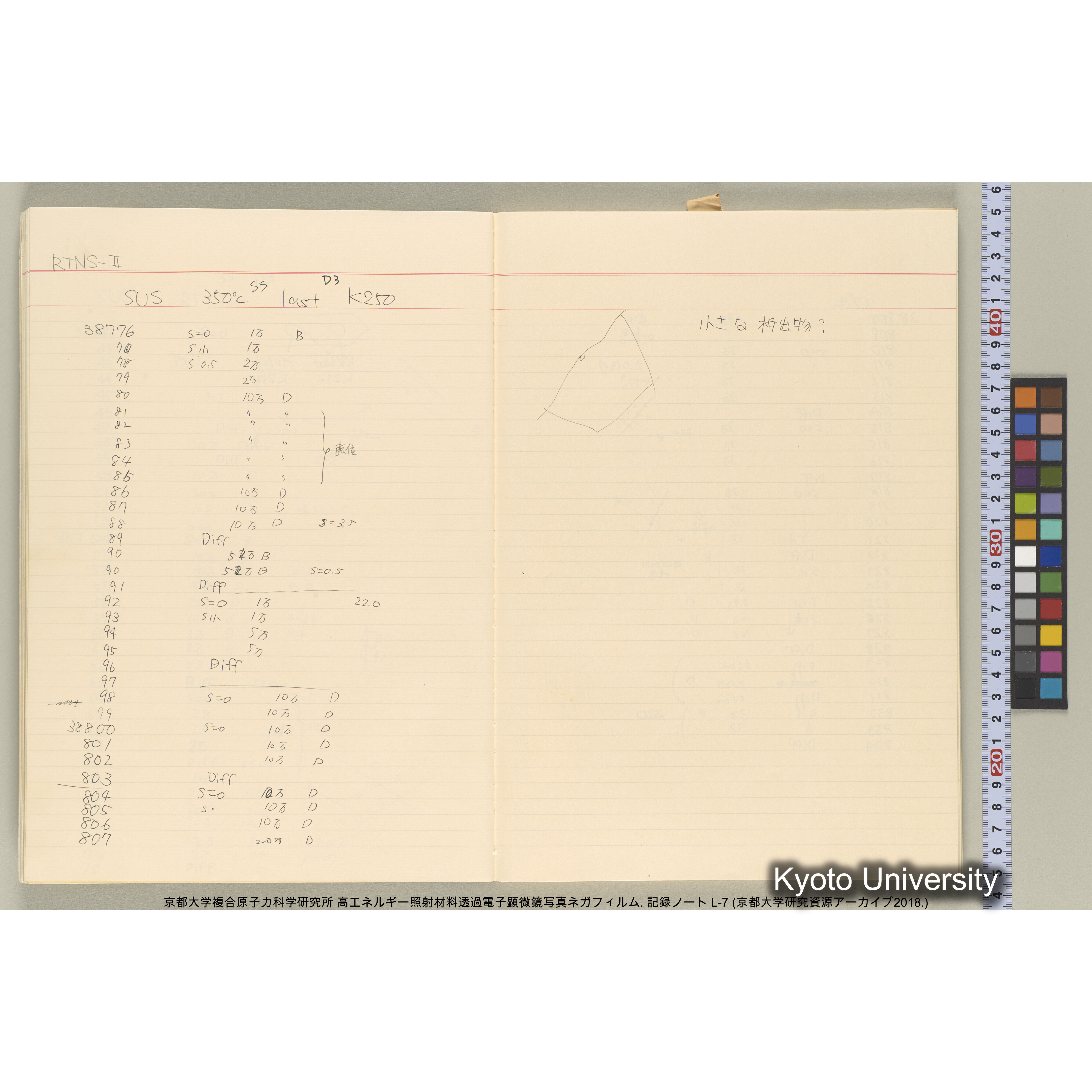 [記録ノート, Lシリーズ] 大洗実験 L-7. 38514～40645. (14)
