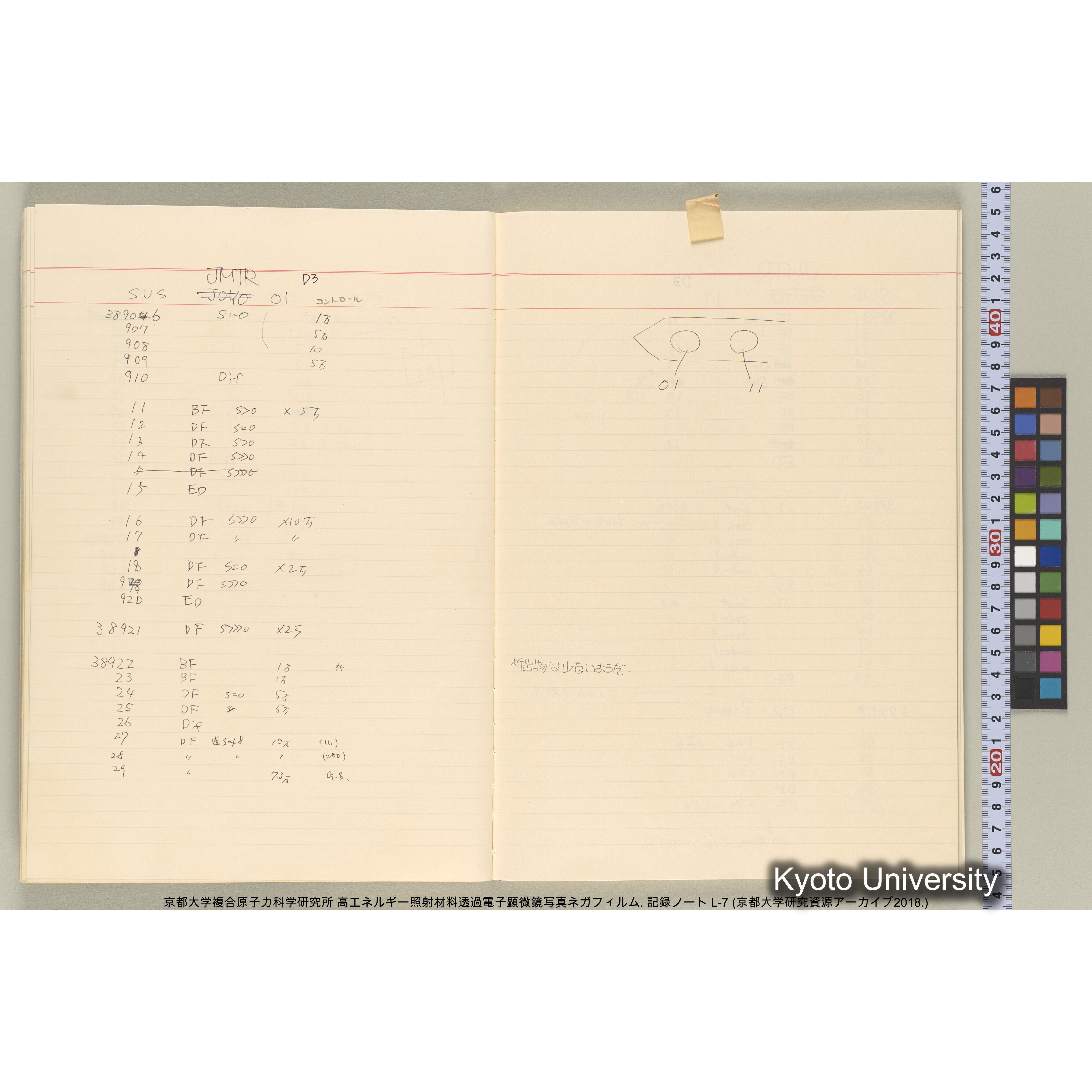 [記録ノート, Lシリーズ] 大洗実験 L-7. 38514～40645. (19)