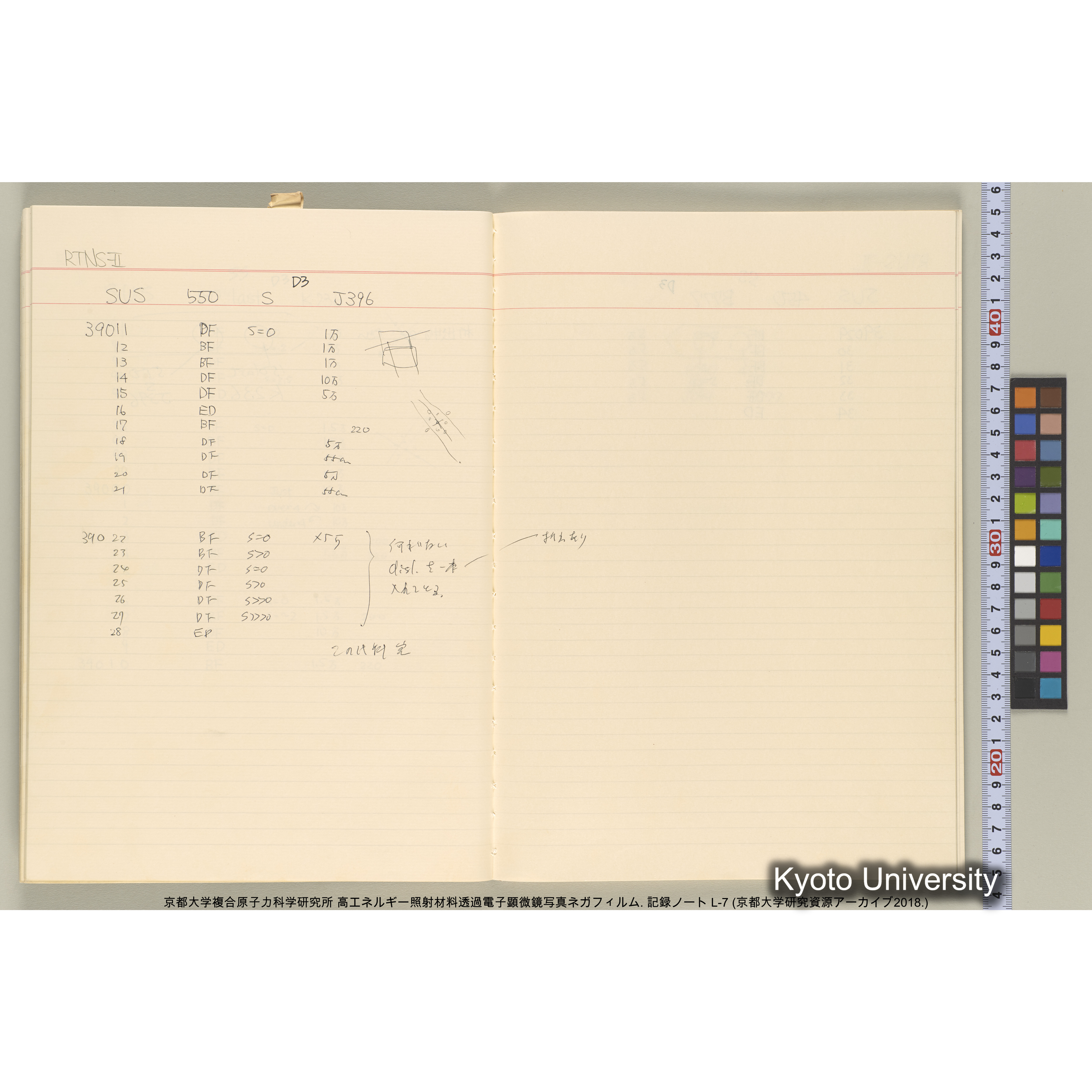 [記録ノート, Lシリーズ] 大洗実験 L-7. 38514～40645. (24)