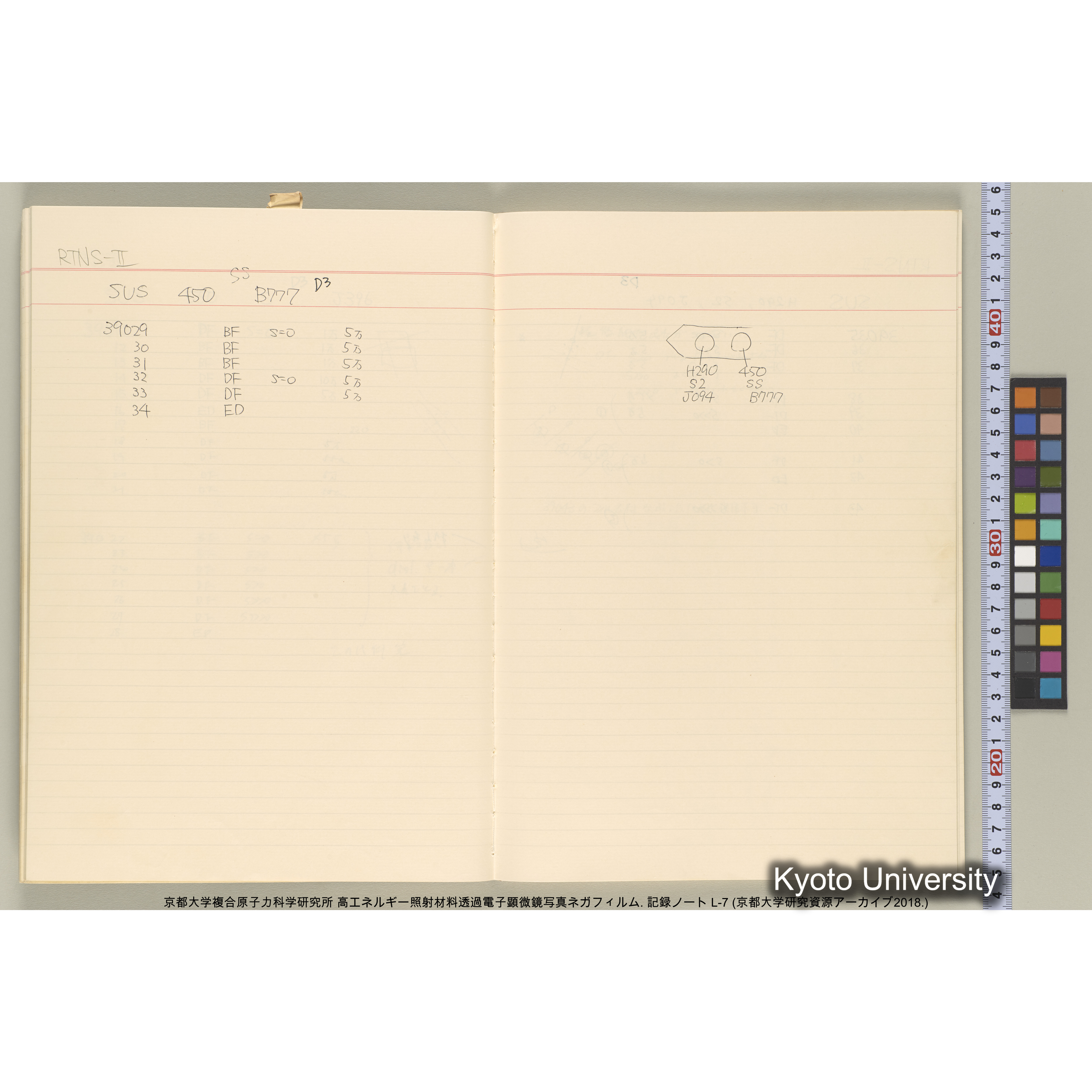 [記録ノート, Lシリーズ] 大洗実験 L-7. 38514～40645. (25)