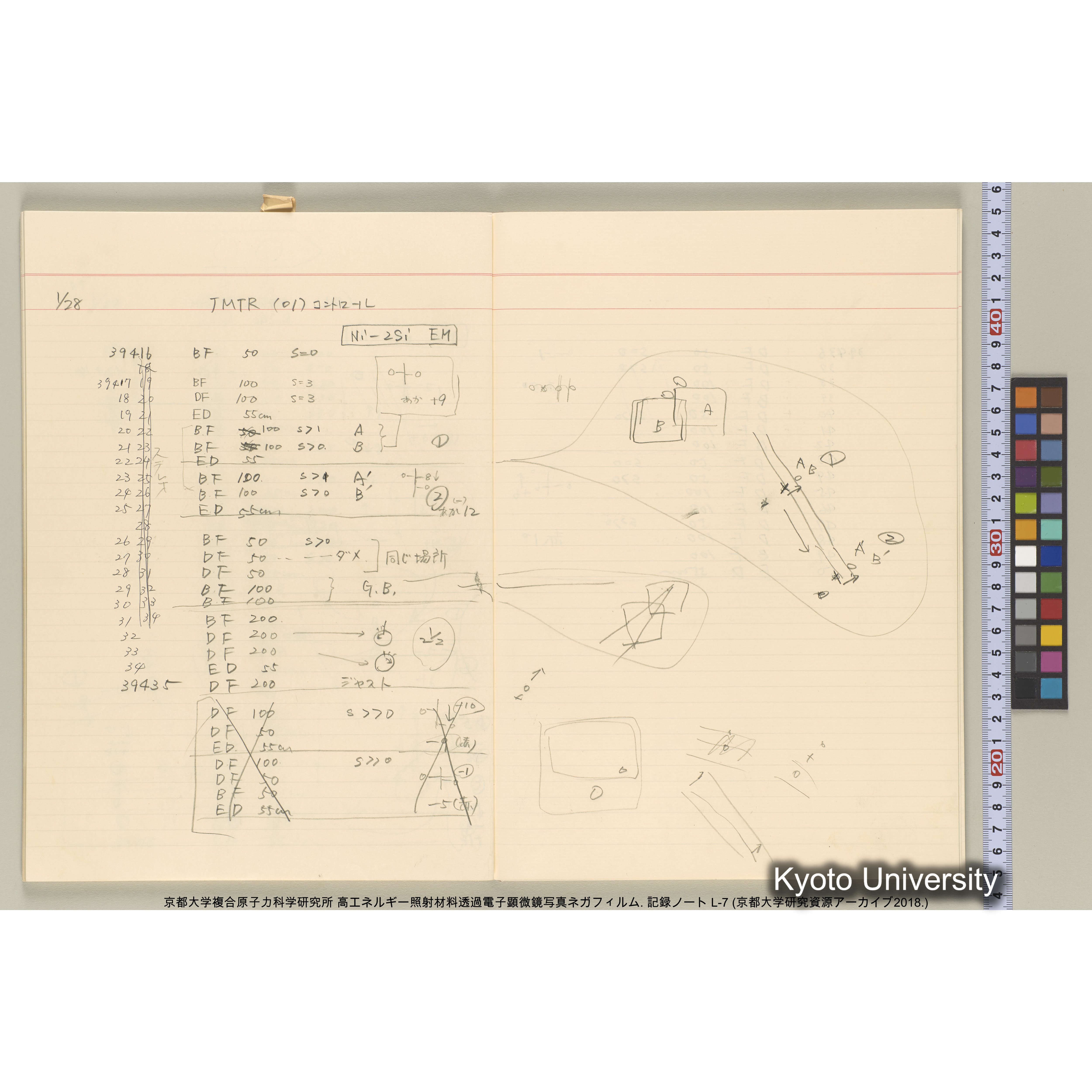 [記録ノート, Lシリーズ] 大洗実験 L-7. 38514～40645. (28)