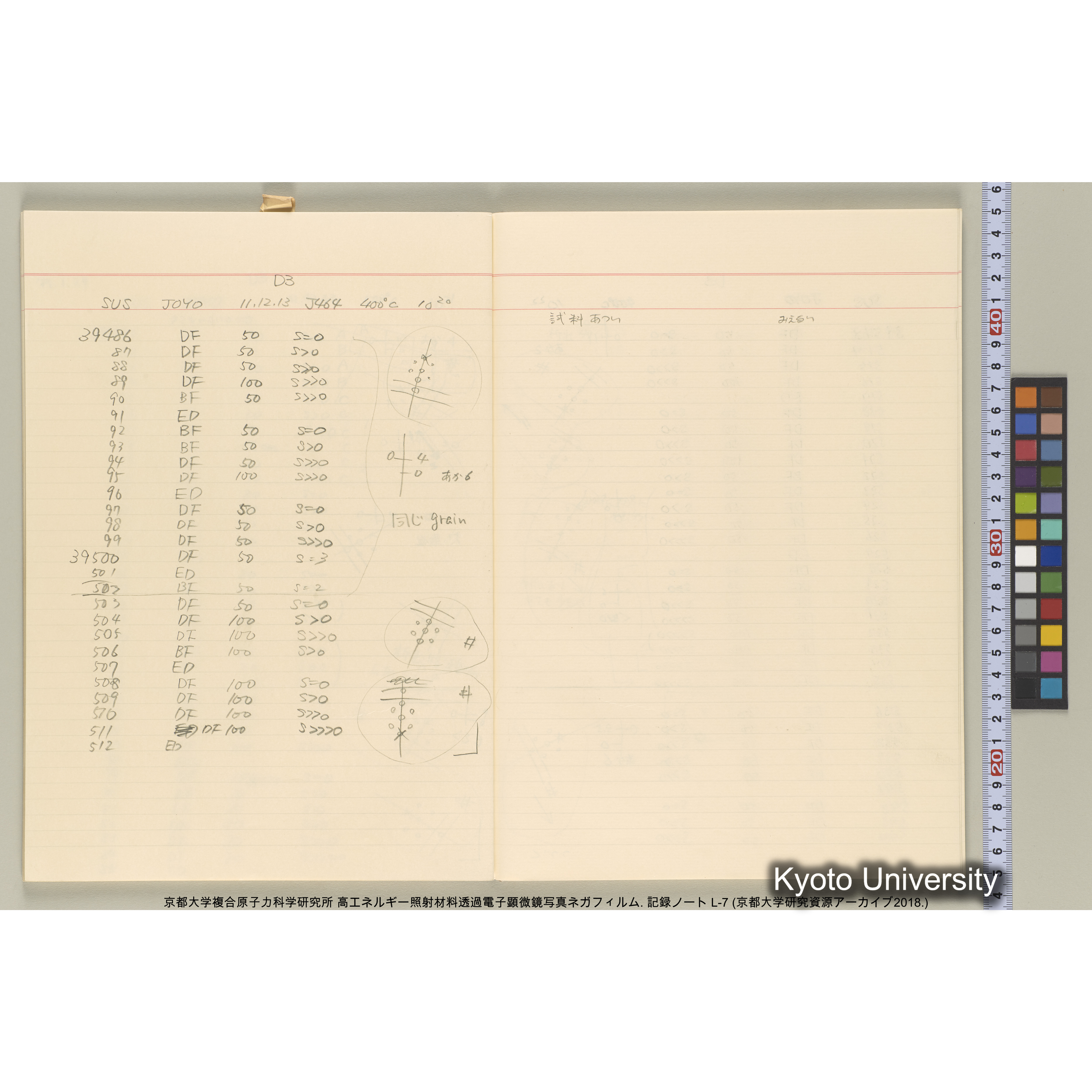 [記録ノート, Lシリーズ] 大洗実験 L-7. 38514～40645. (31)