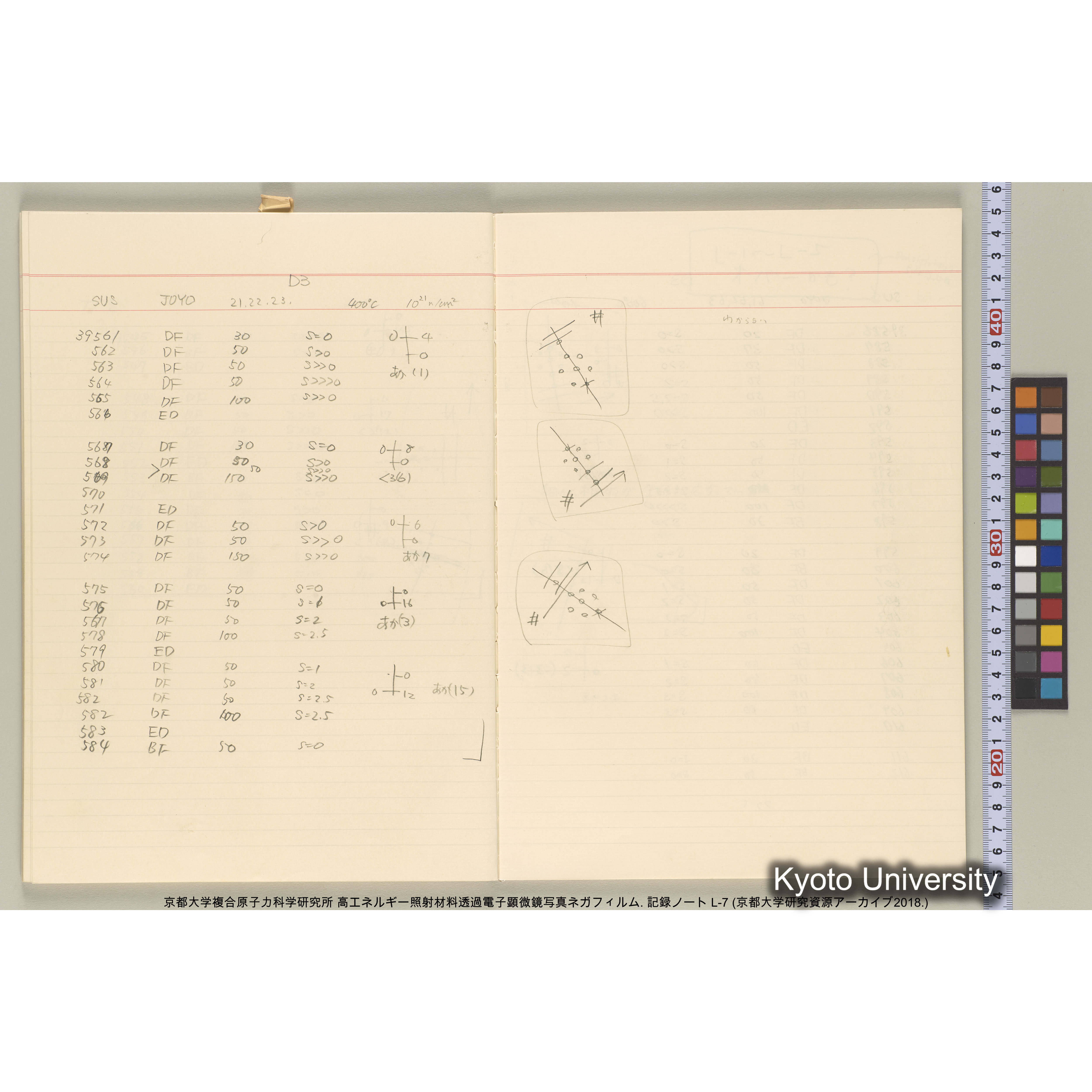 [記録ノート, Lシリーズ] 大洗実験 L-7. 38514～40645. (34)