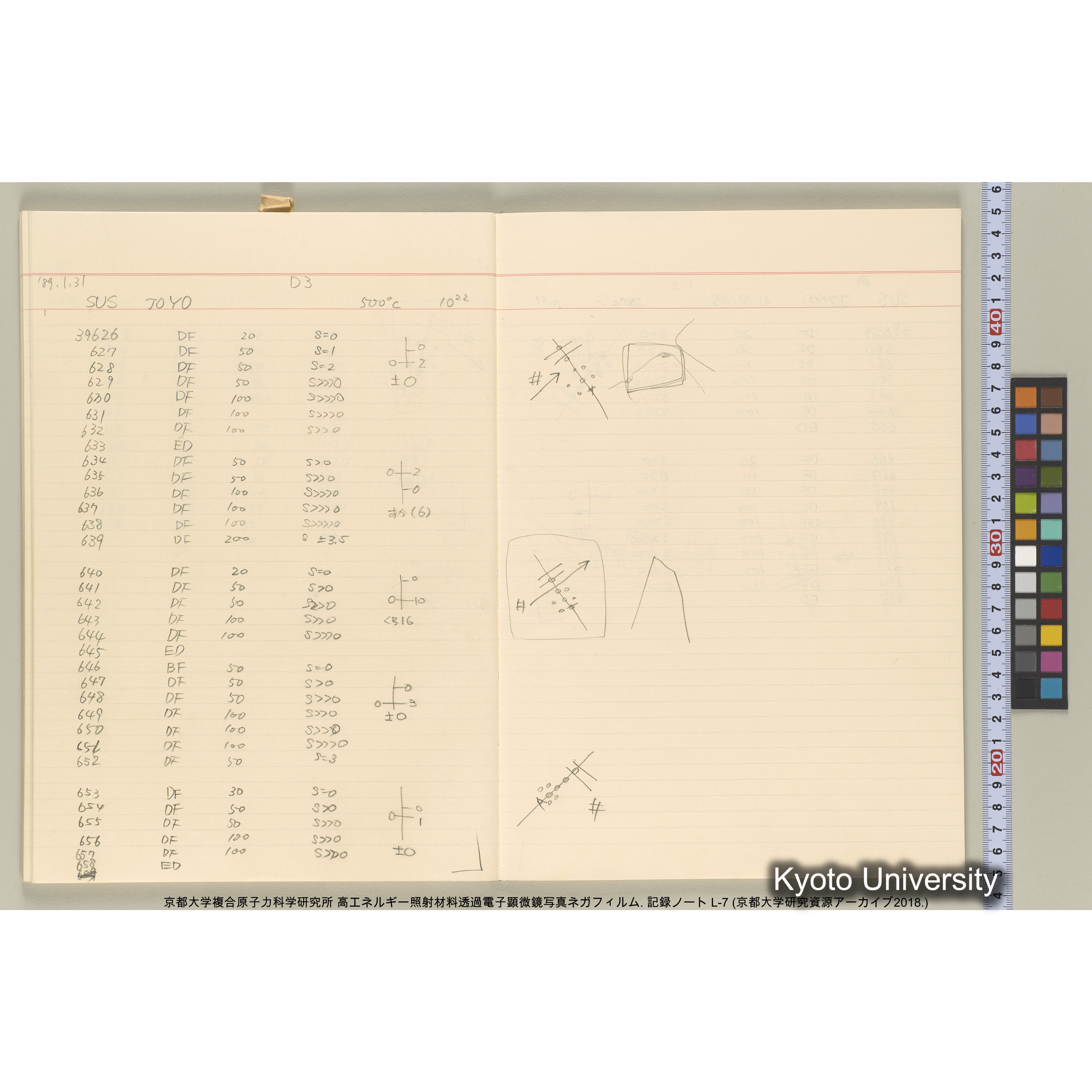 [記録ノート, Lシリーズ] 大洗実験 L-7. 38514～40645. (37)