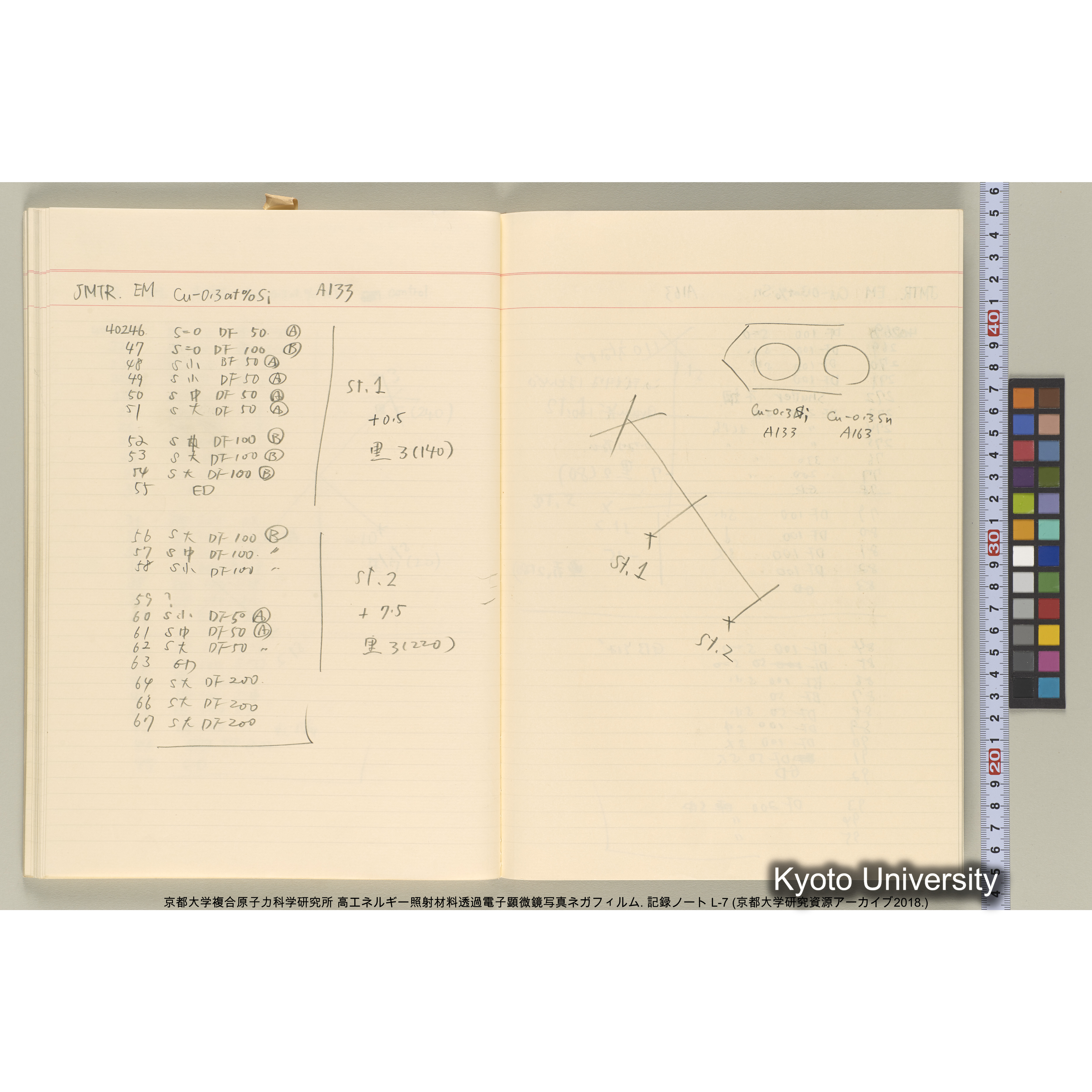 [記録ノート, Lシリーズ] 大洗実験 L-7. 38514～40645. (46)