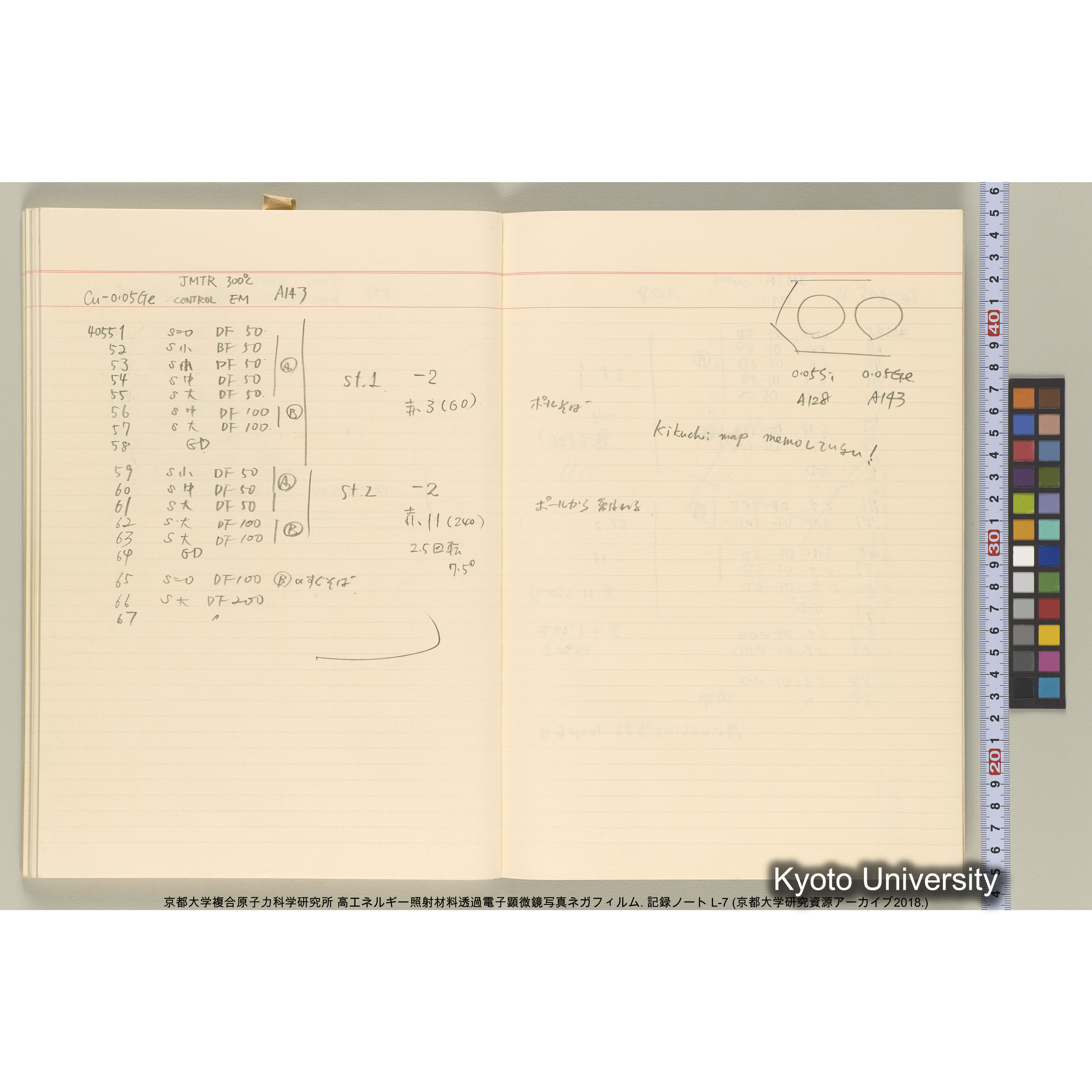 [記録ノート, Lシリーズ] 大洗実験 L-7. 38514～40645. (59)