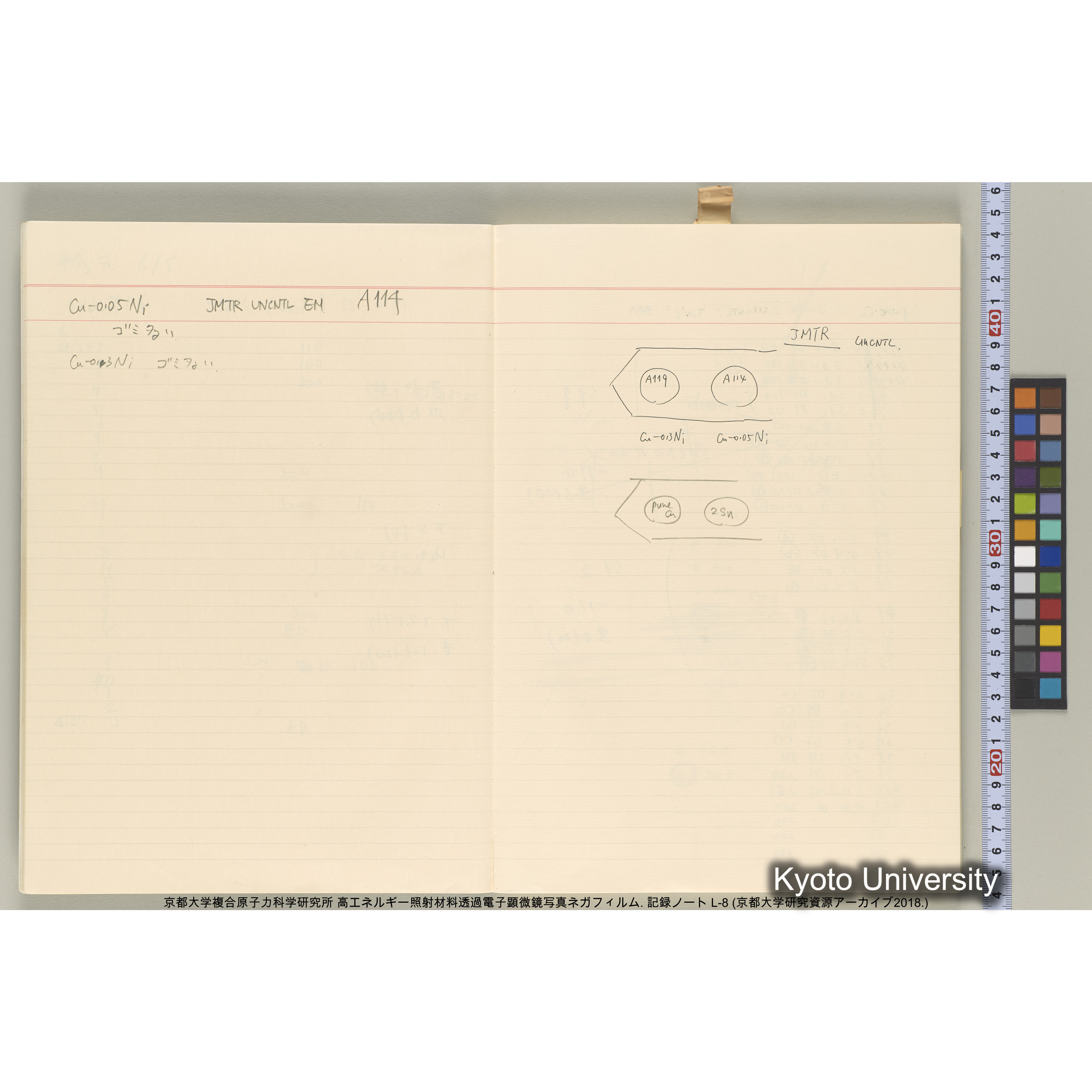 [記録ノート, Lシリーズ] 大洗実験 L-8. 40645～40645. (8)