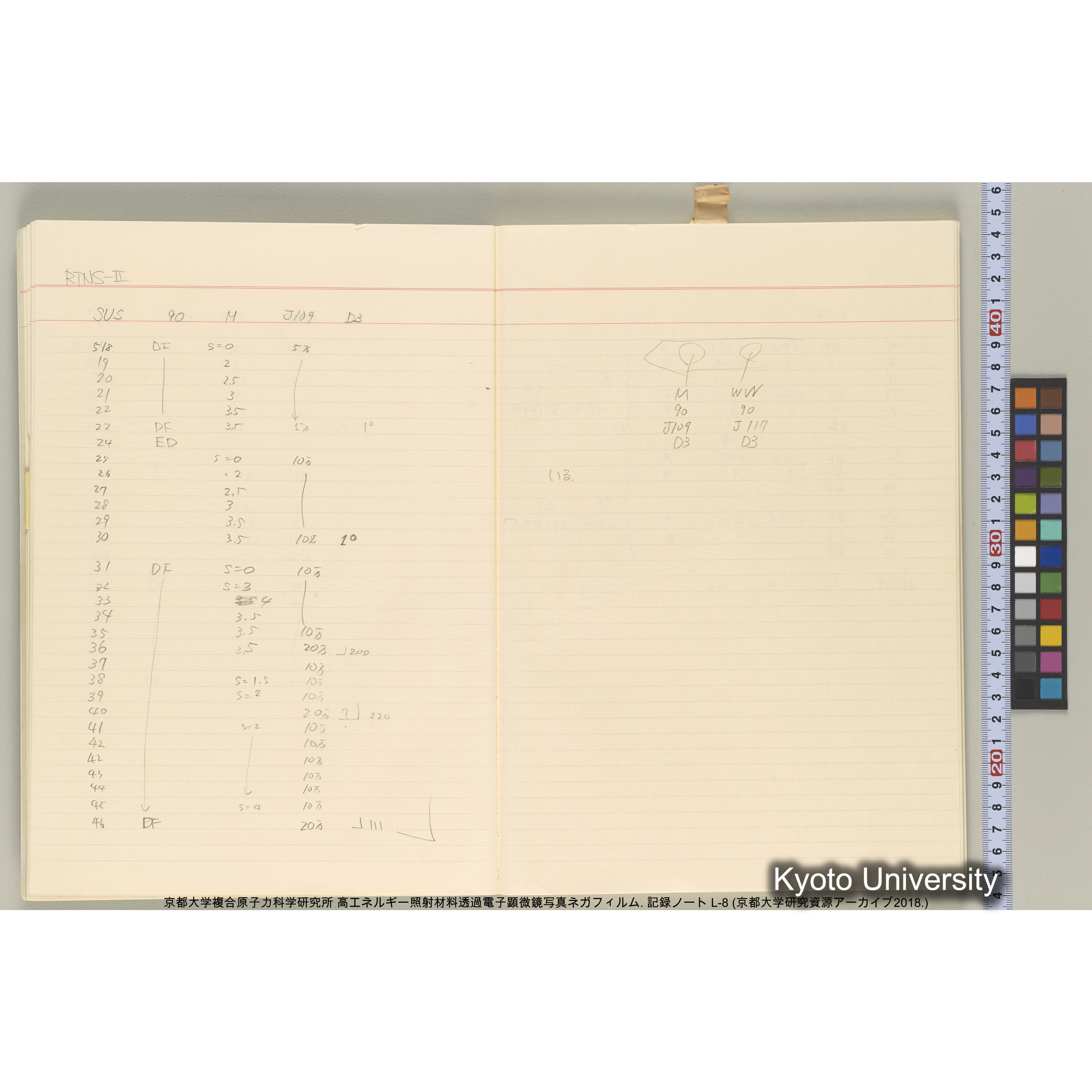 [記録ノート, Lシリーズ] 大洗実験 L-8. 40645～40645. (16)