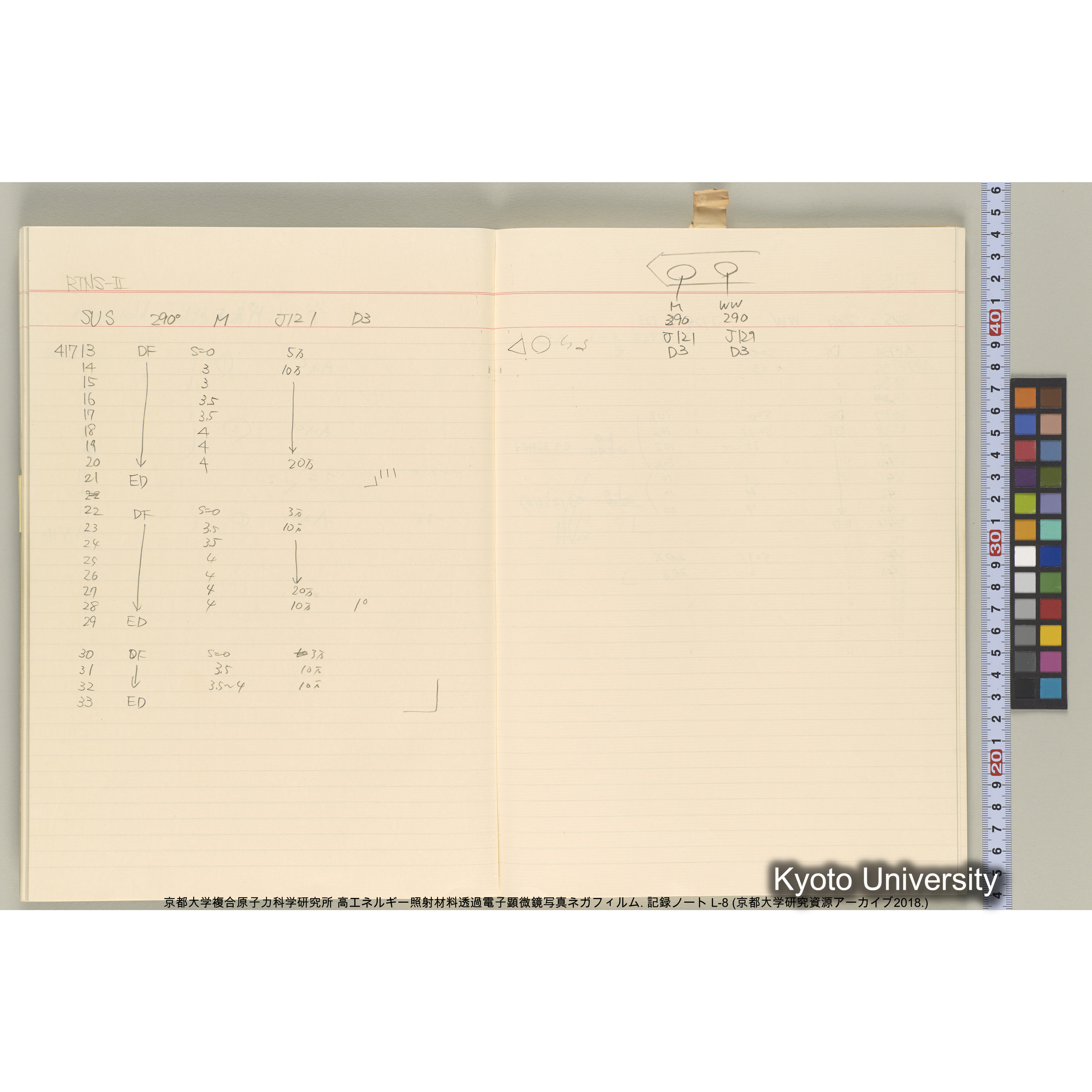 [記録ノート, Lシリーズ] 大洗実験 L-8. 40645～40645. (27)