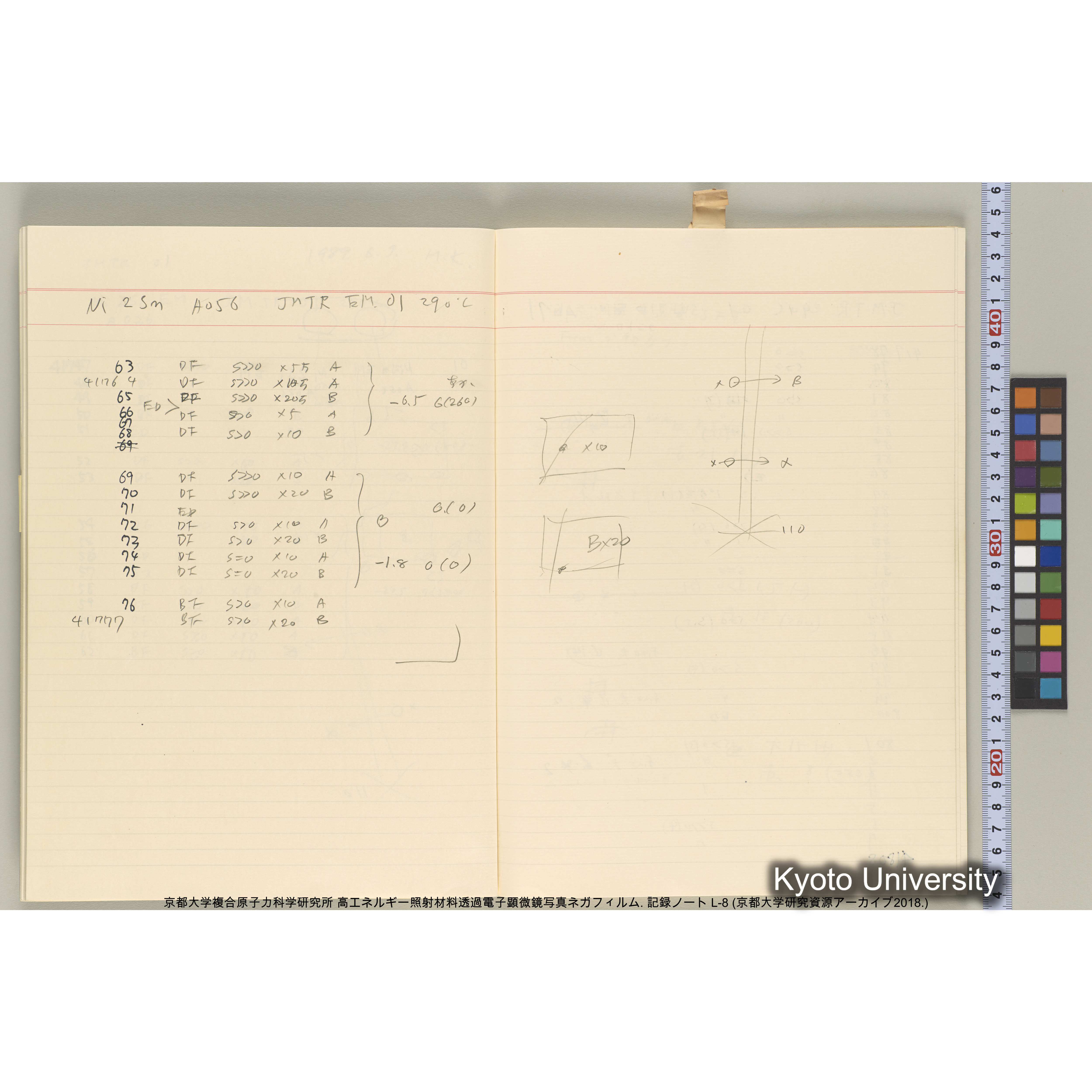 [記録ノート, Lシリーズ] 大洗実験 L-8. 40645～40645. (30)