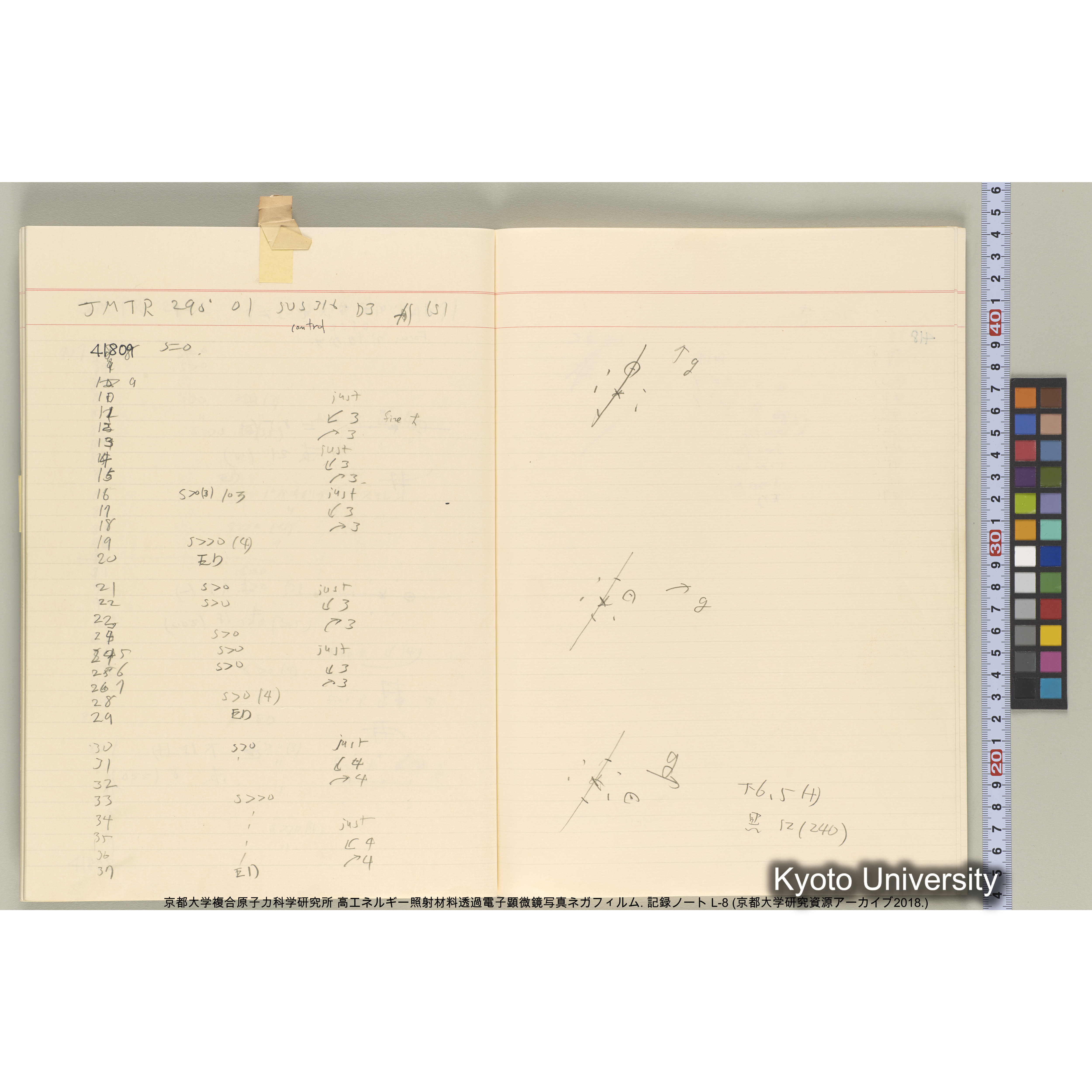 [記録ノート, Lシリーズ] 大洗実験 L-8. 40645～40645. (32)