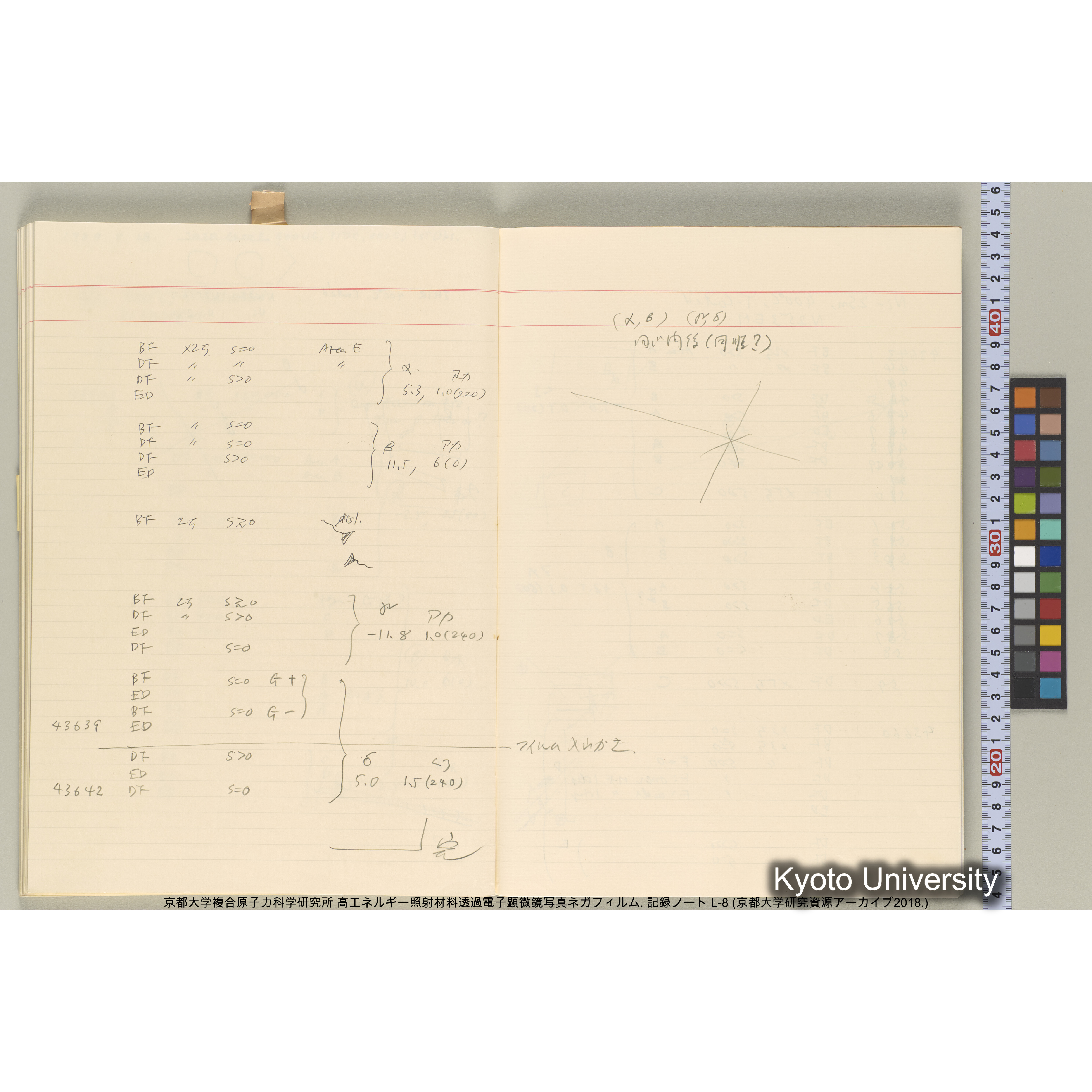 [記録ノート, Lシリーズ] 大洗実験 L-8. 40645～40645. (60)
