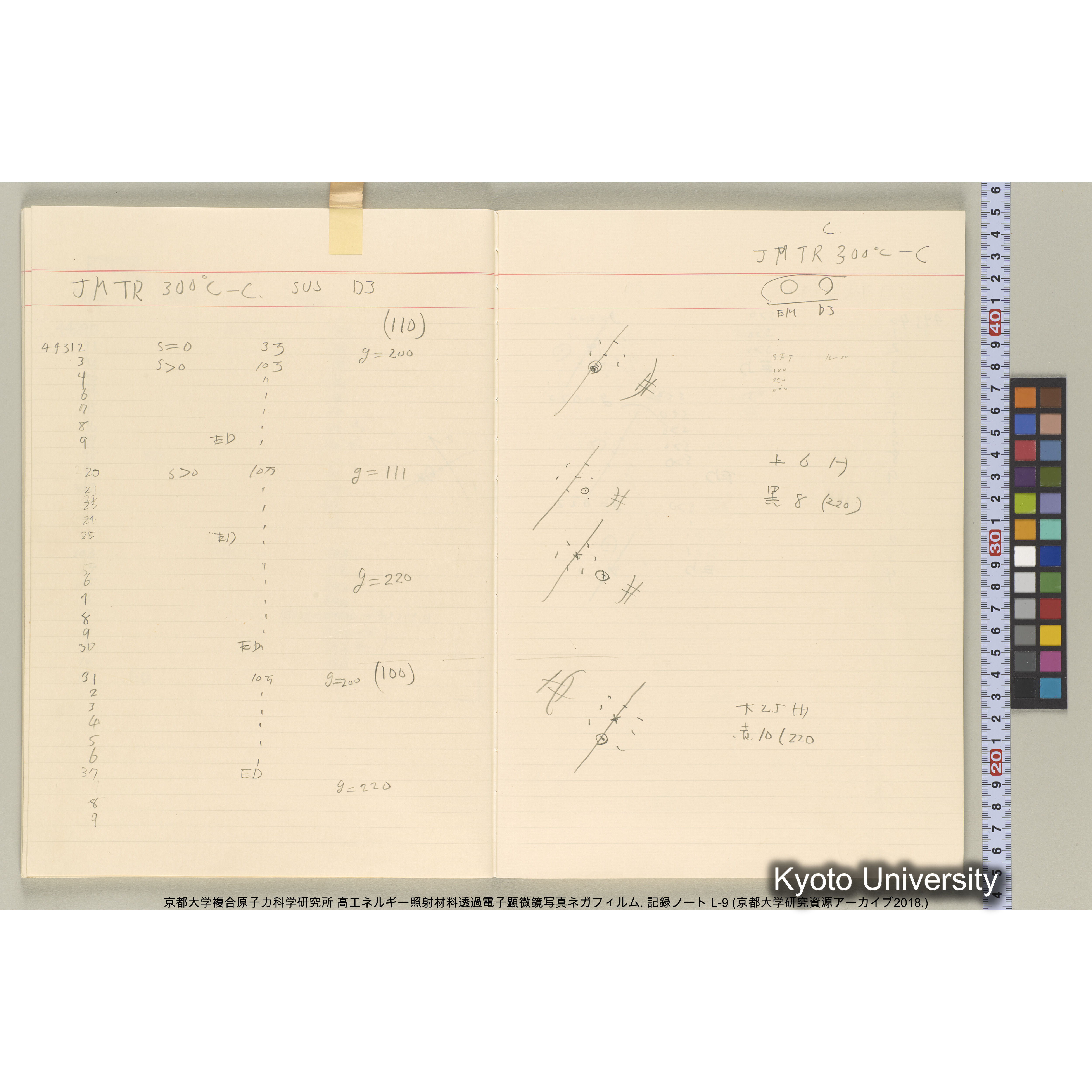 [記録ノート, Lシリーズ] 大洗実験 L-9. L-43690～45113 (34)