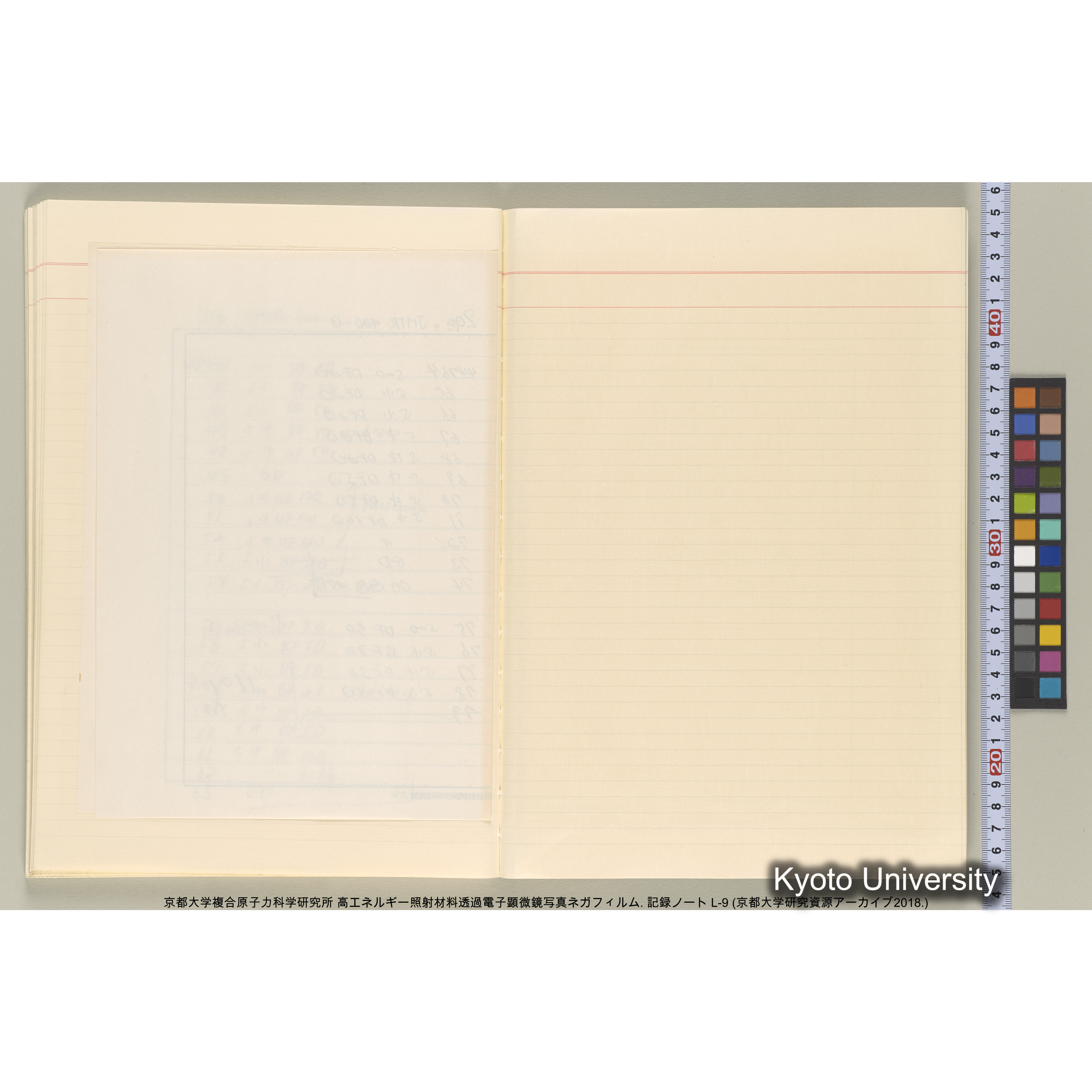 [記録ノート, Lシリーズ] 大洗実験 L-9. L-43690～45113 (54)