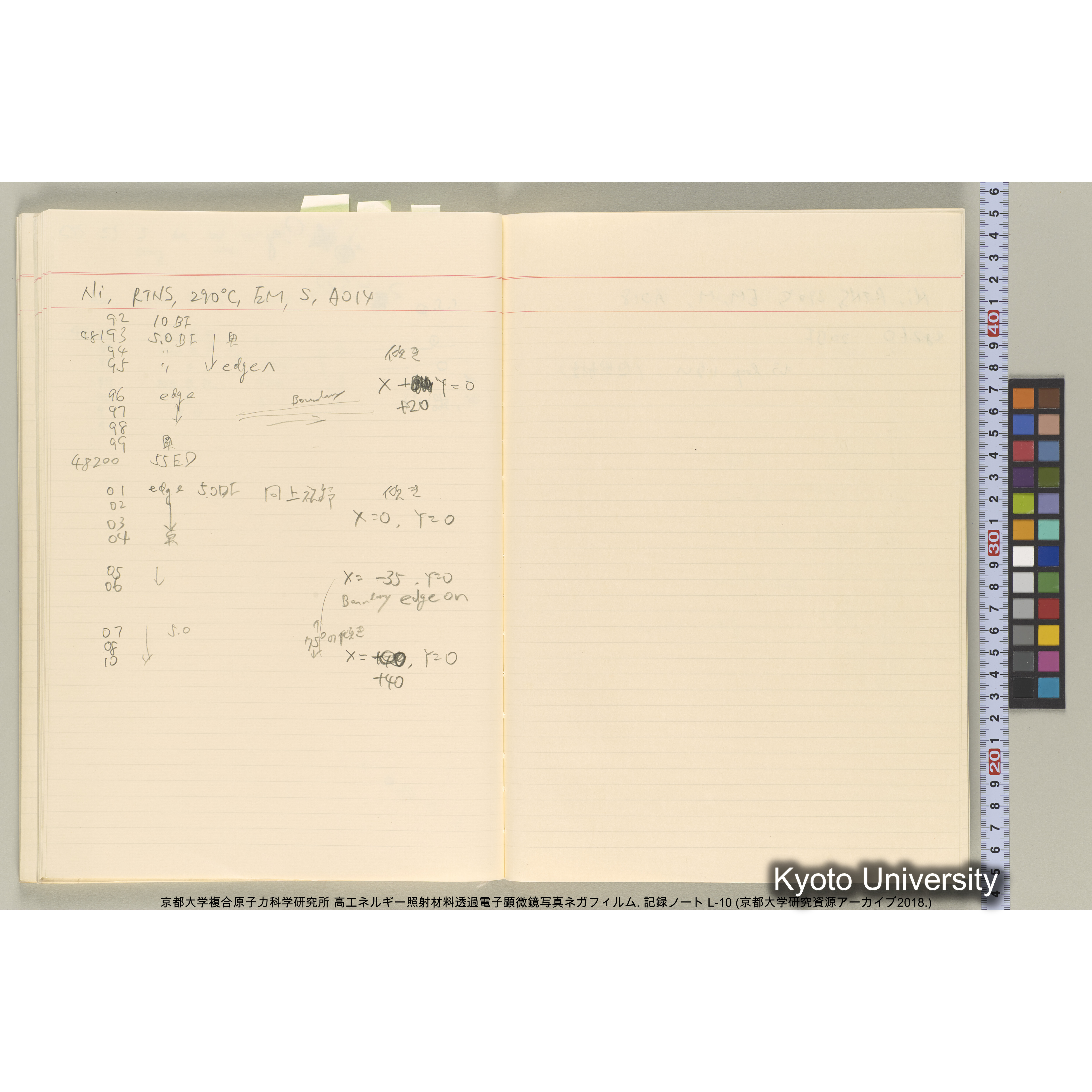 [記録ノート, Lシリーズ] 大洗実験 L-10. (47)