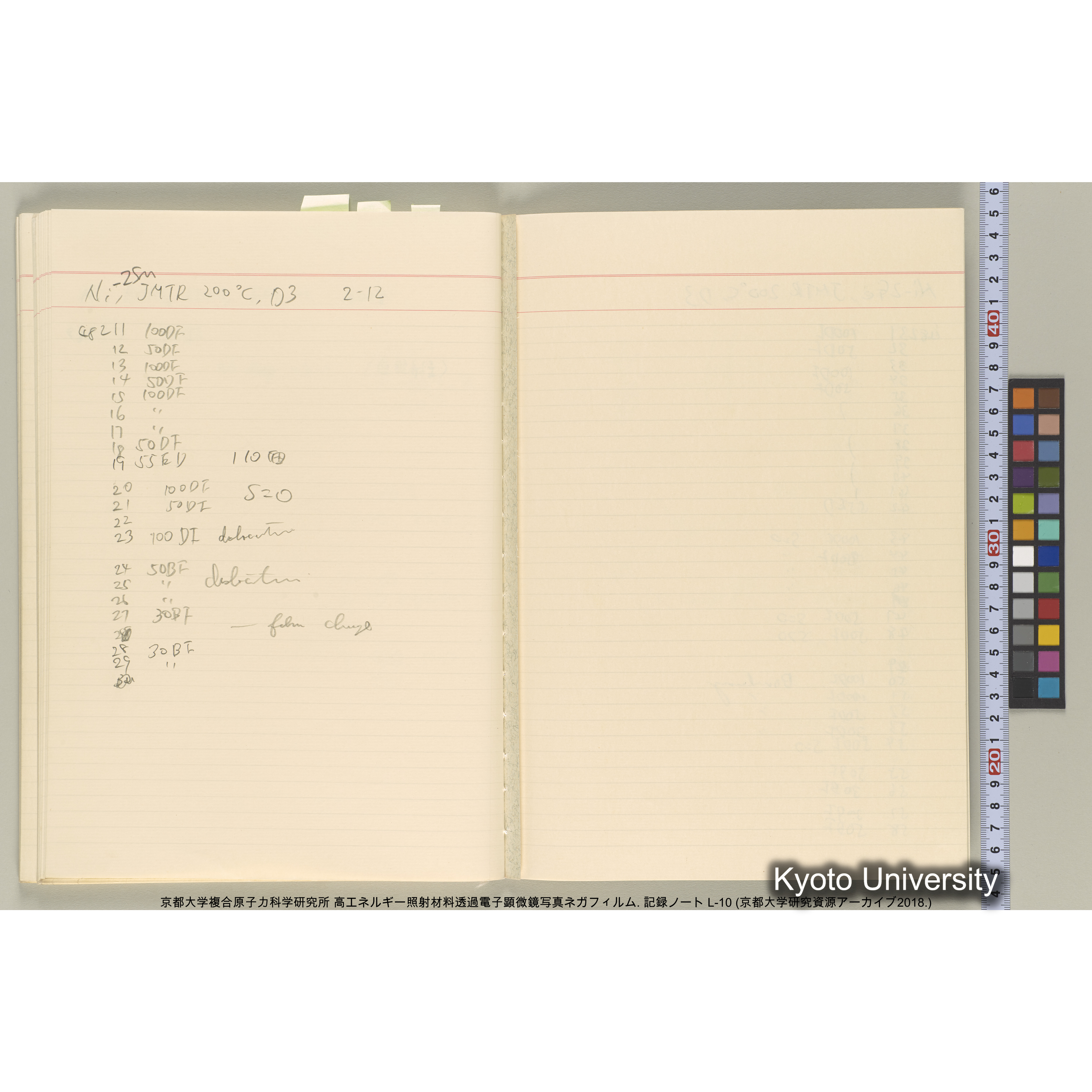 [記録ノート, Lシリーズ] 大洗実験 L-10. (49)