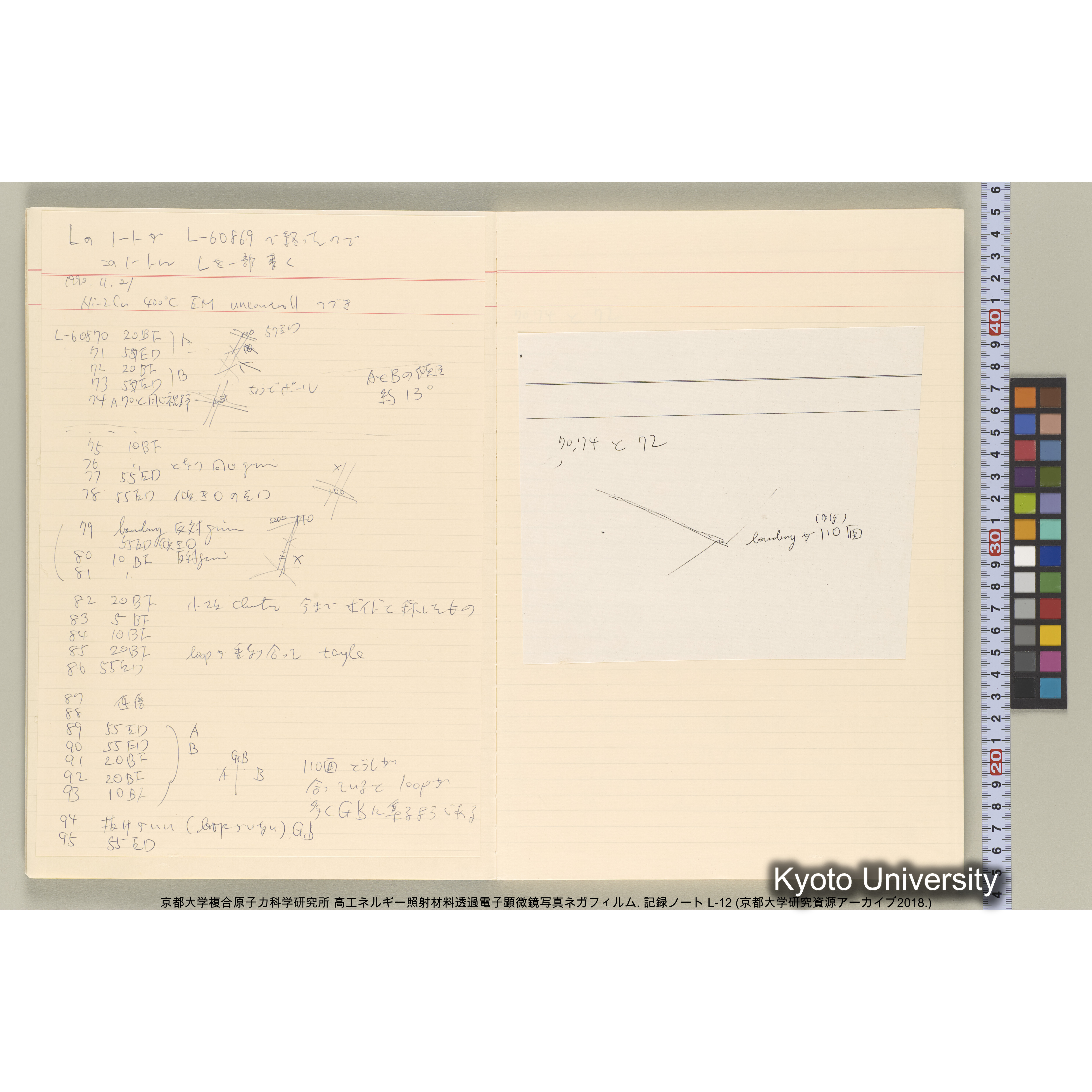 [記録ノート, Lシリーズ] L-12 平成2年11月〜. (4)