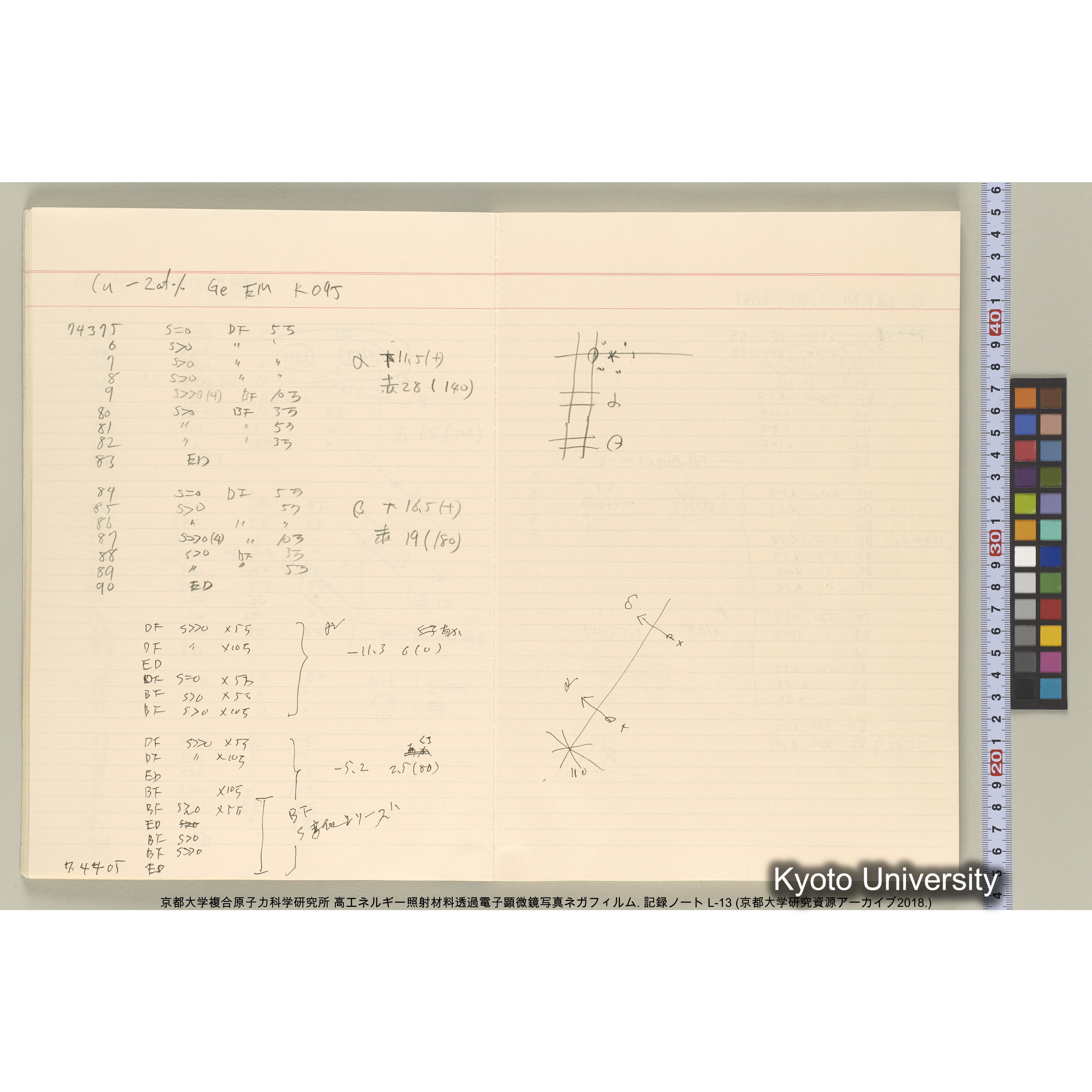 [記録ノート, Lシリーズ] L-13 平成3年9月. 72406-81511. (12)