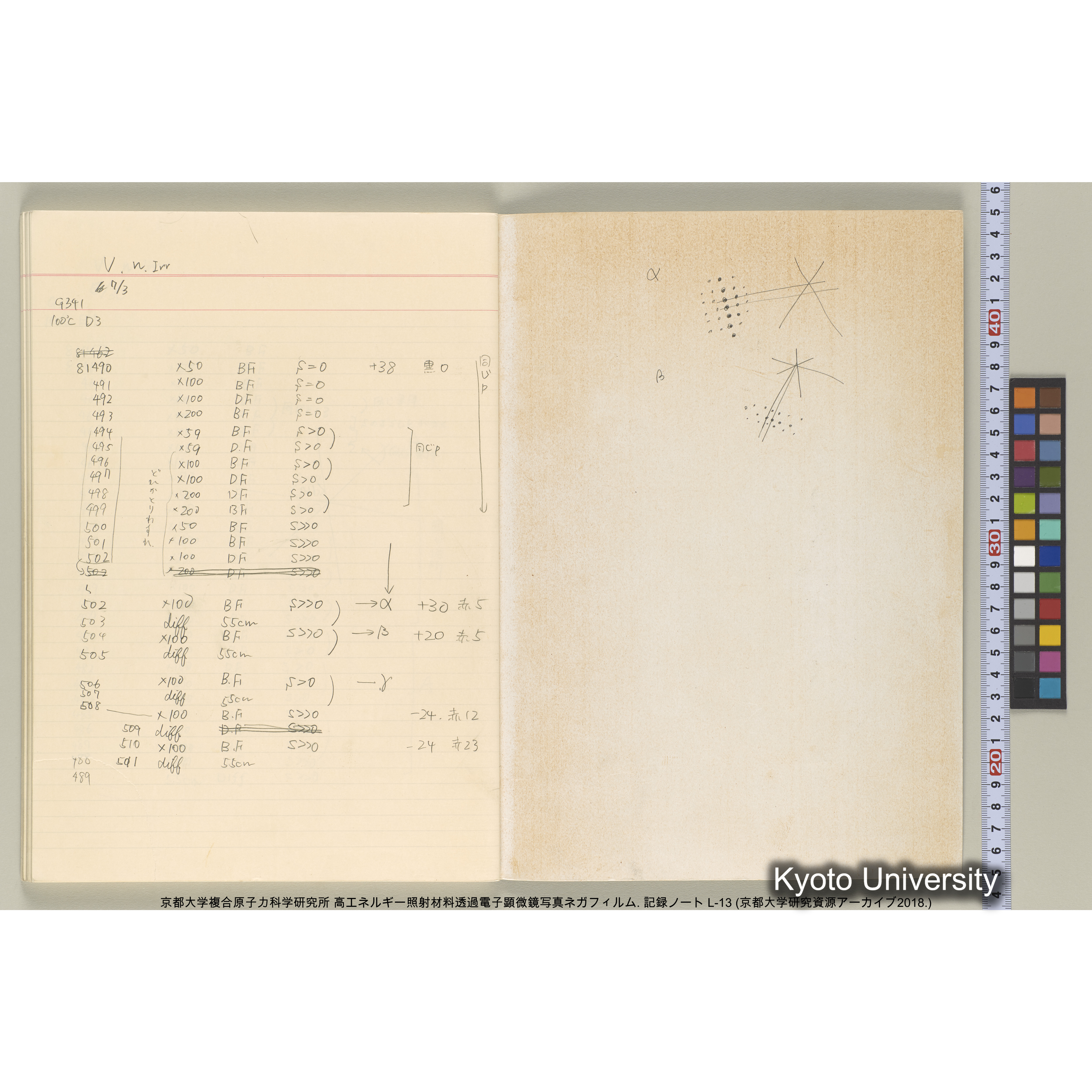 [記録ノート, Lシリーズ] L-13 平成3年9月. 72406-81511. (65)