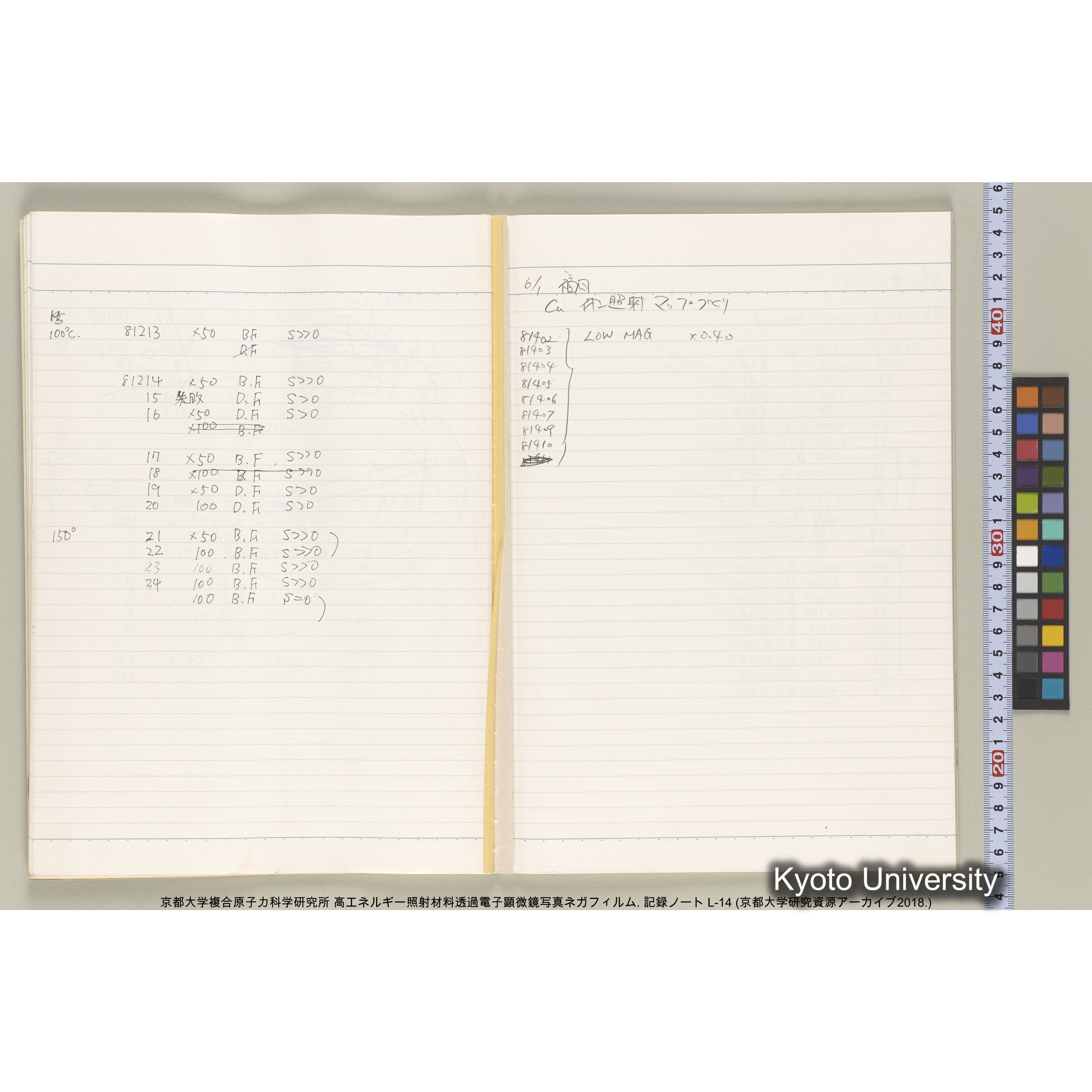[記録ノート, Lシリーズ] L-14. 80778-81459. (23)
