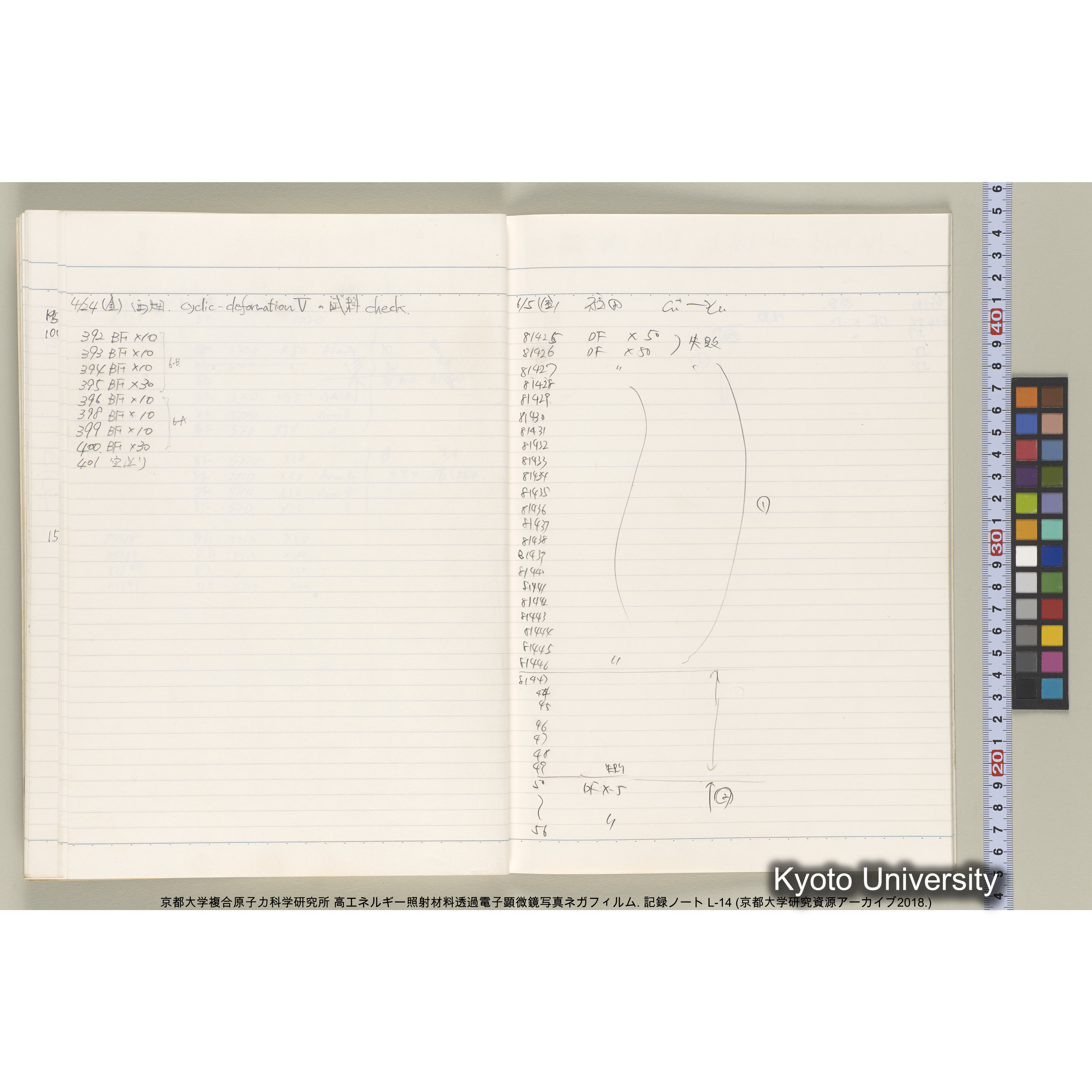 [記録ノート, Lシリーズ] L-14. 80778-81459. (30)