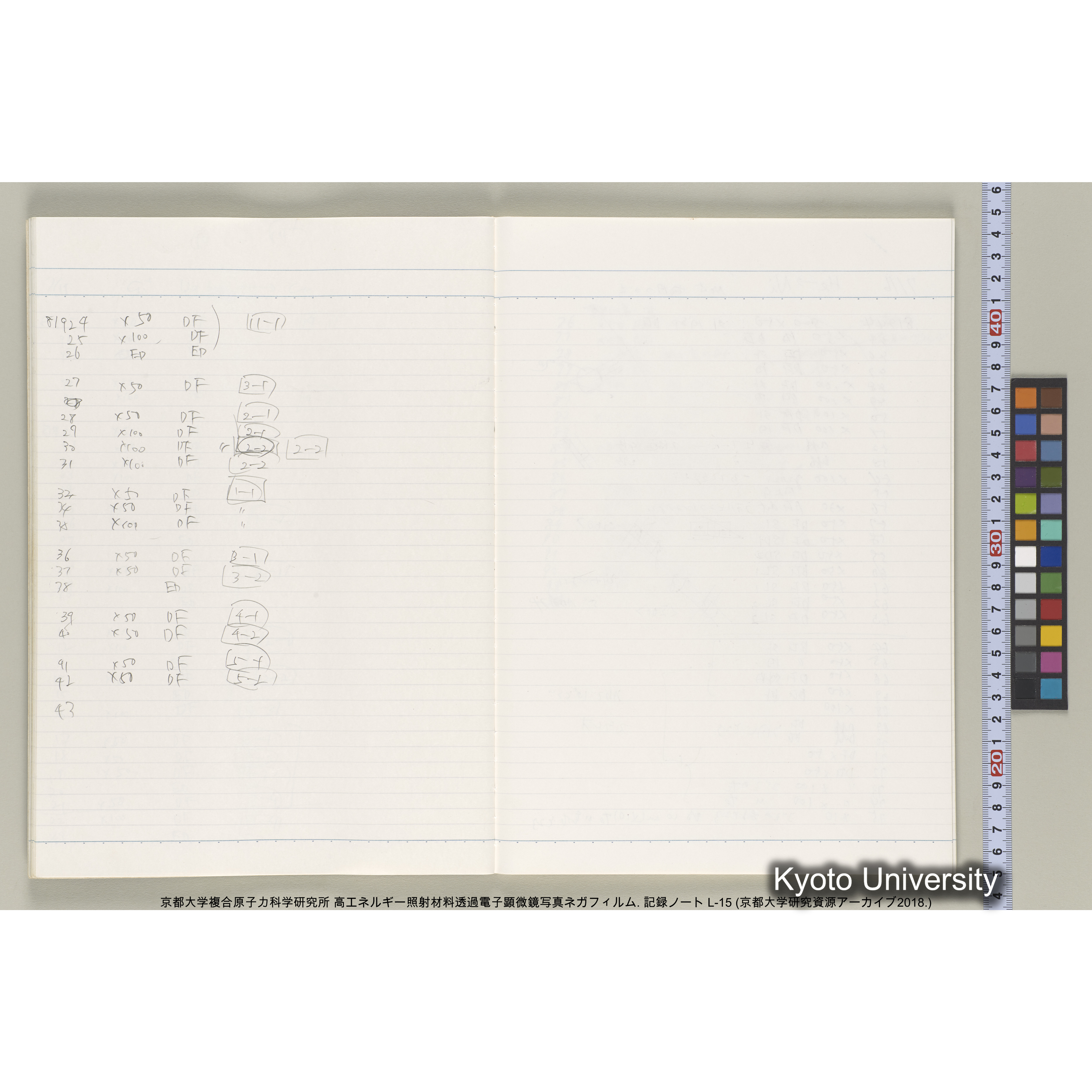 [記録ノート, Lシリーズ] L-15. 81512-82574. (20)