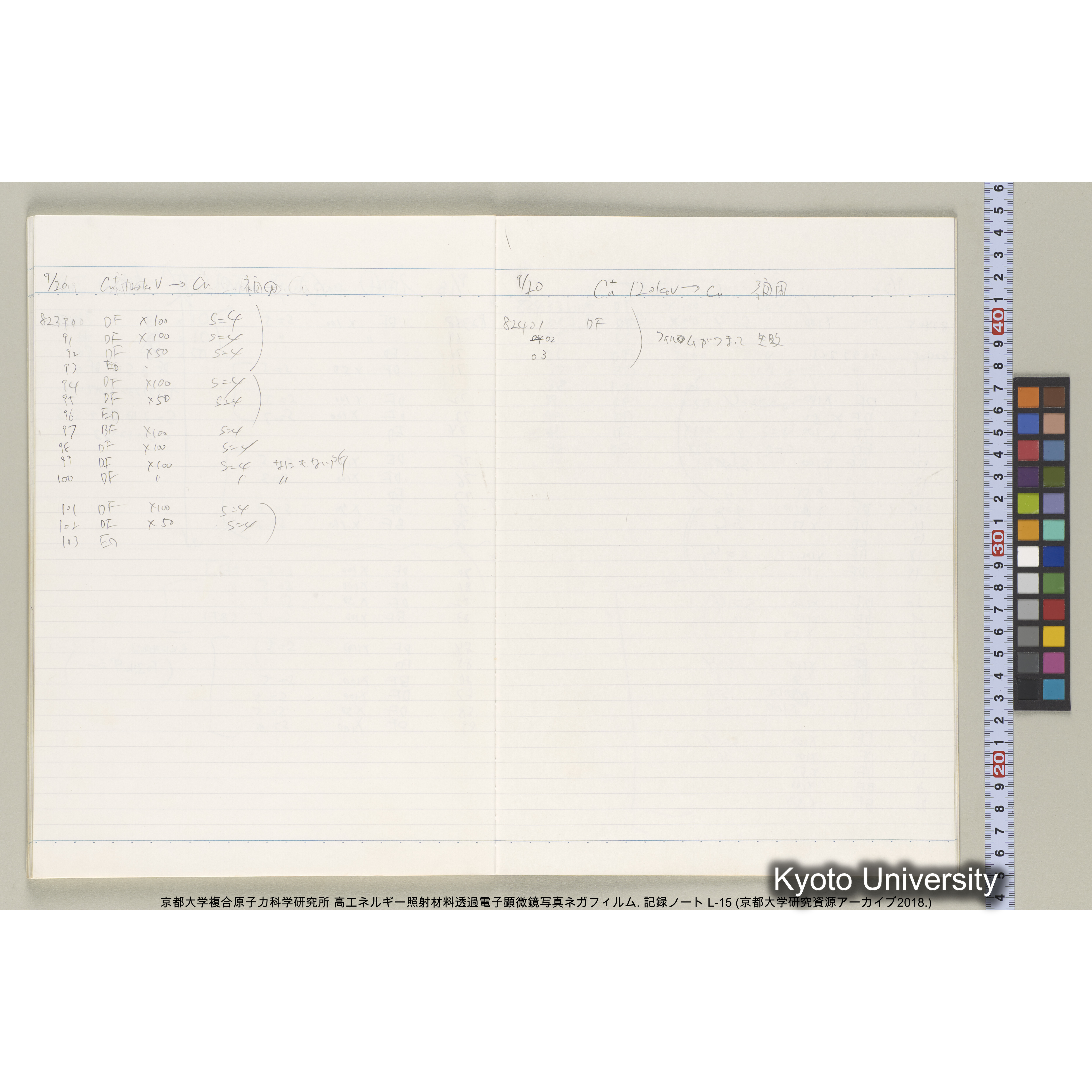 [記録ノート, Lシリーズ] L-15. 81512-82574. (35)