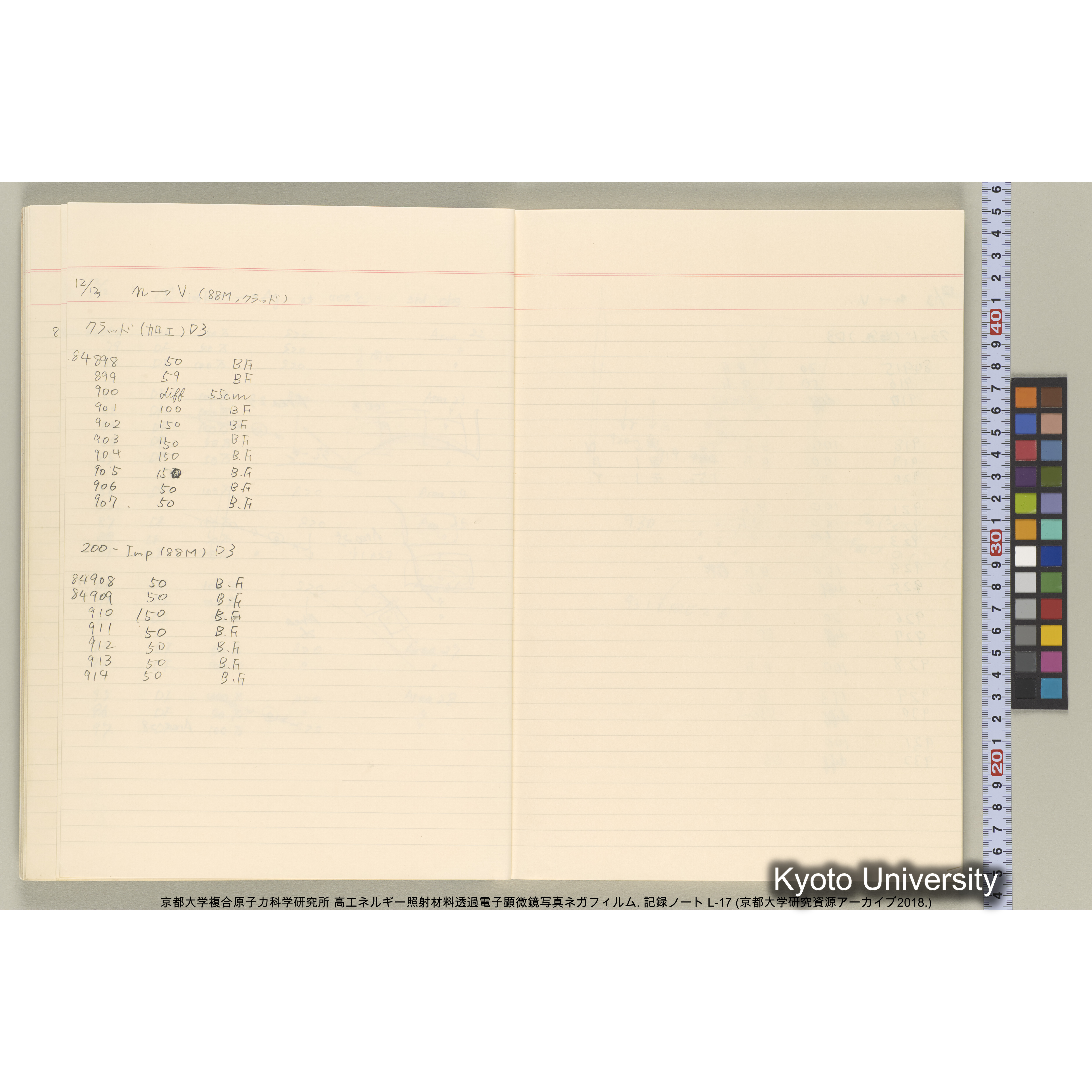 [記録ノート, Lシリーズ] L-17 1992.12.10〜. 84678-85754. (15)
