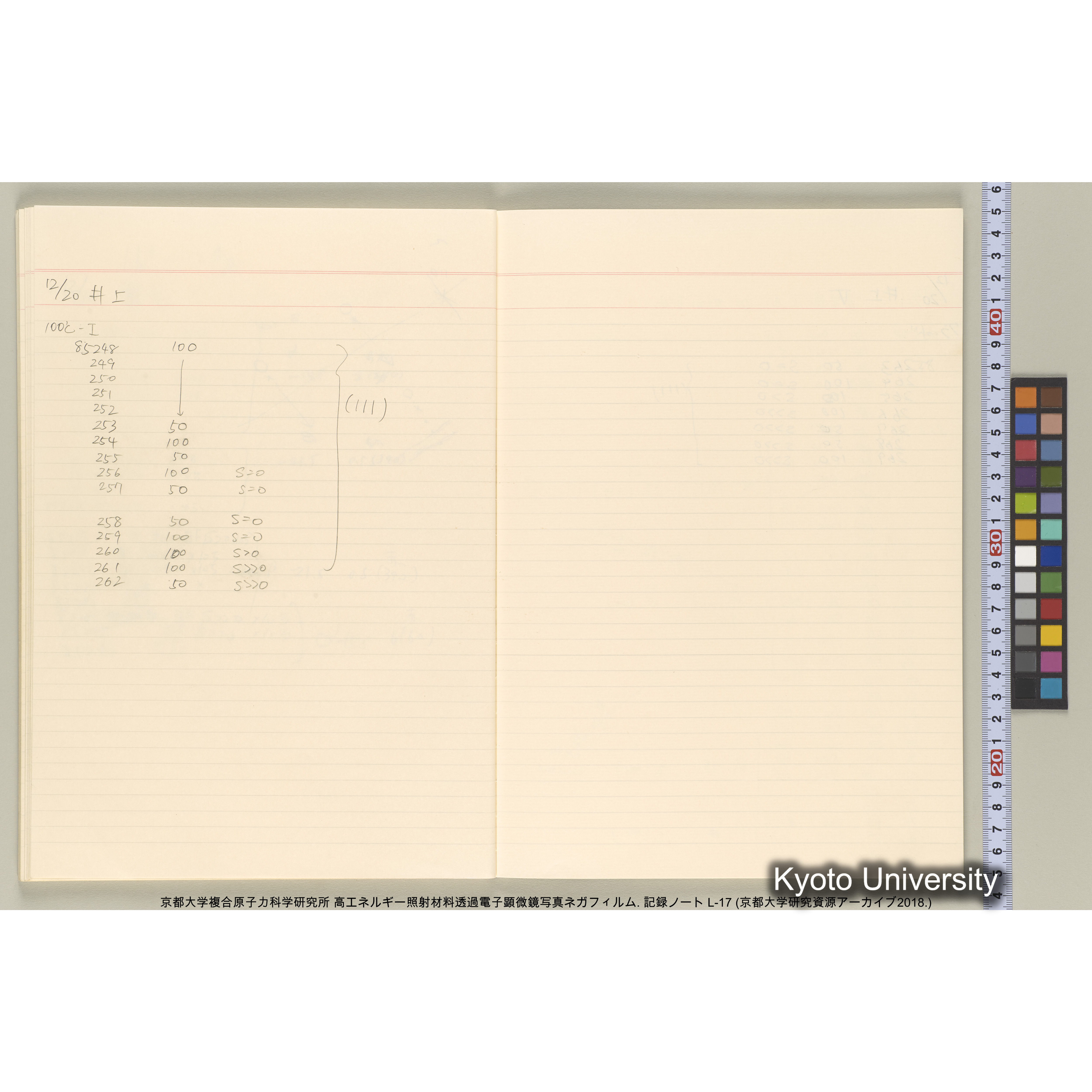 [記録ノート, Lシリーズ] L-17 1992.12.10〜. 84678-85754. (39)