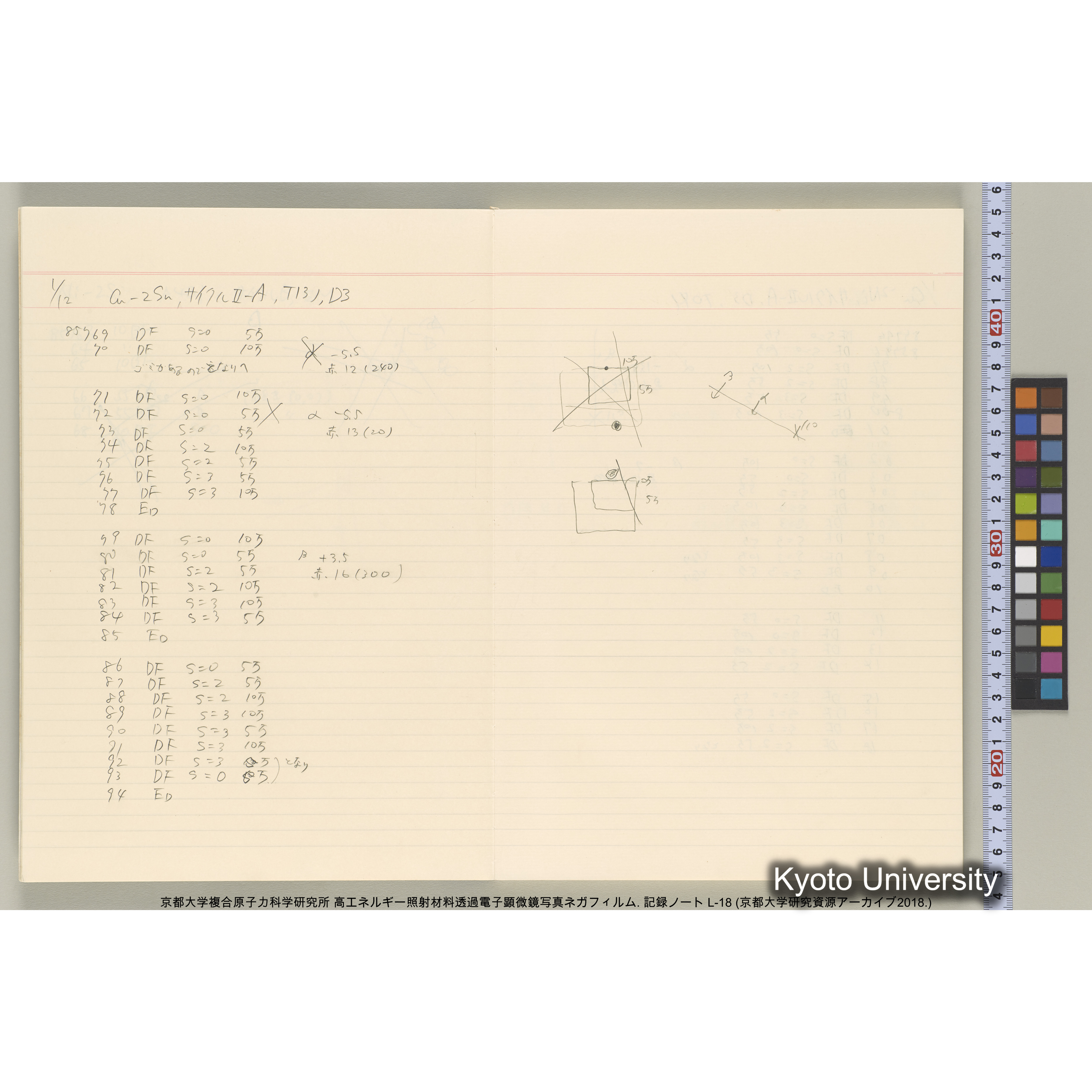 [記録ノート, Lシリーズ] L-18. 85755-86692. (6)