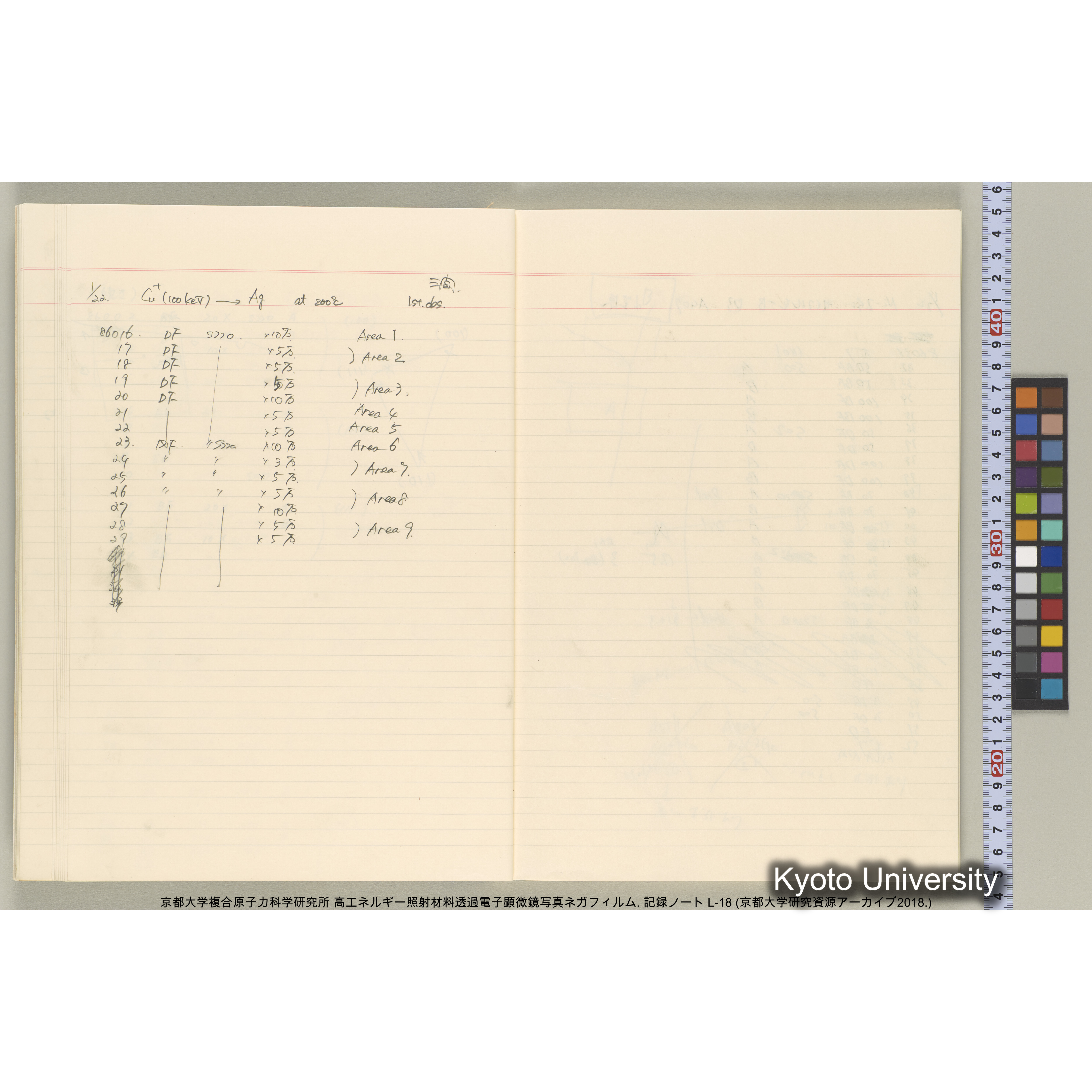 [記録ノート, Lシリーズ] L-18. 85755-86692. (21)