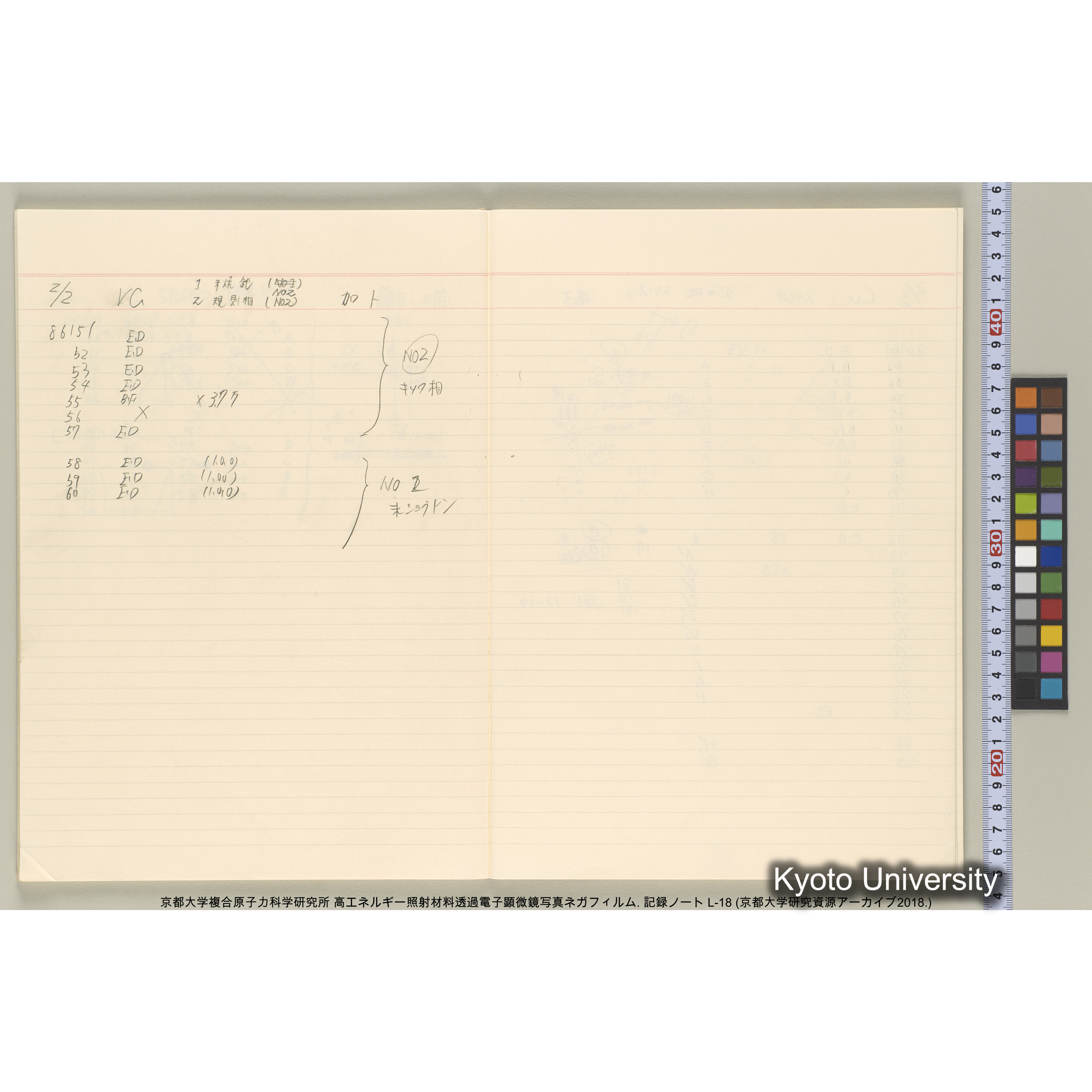 [記録ノート, Lシリーズ] L-18. 85755-86692. (30)