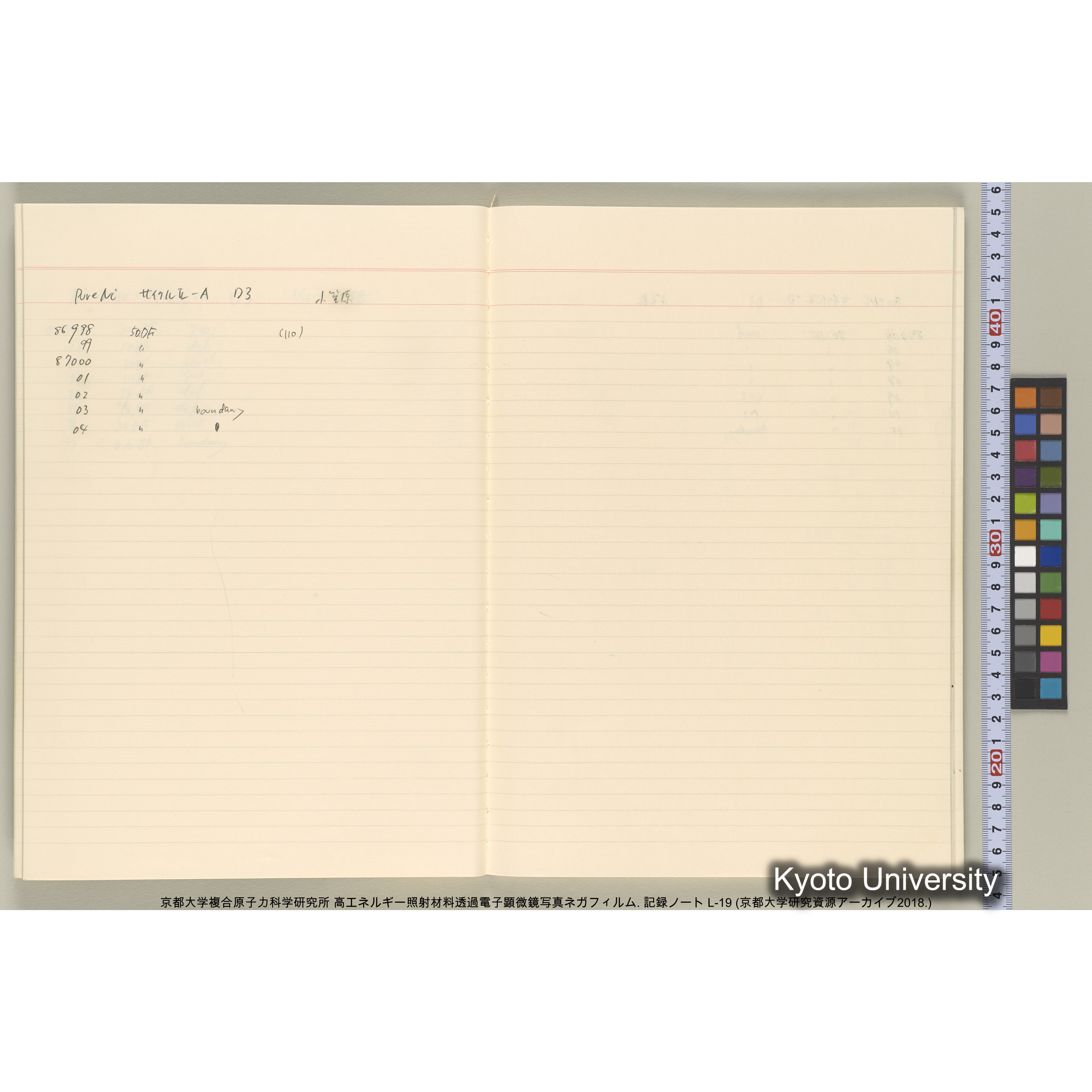 [記録ノート, Lシリーズ] L-19 (22)