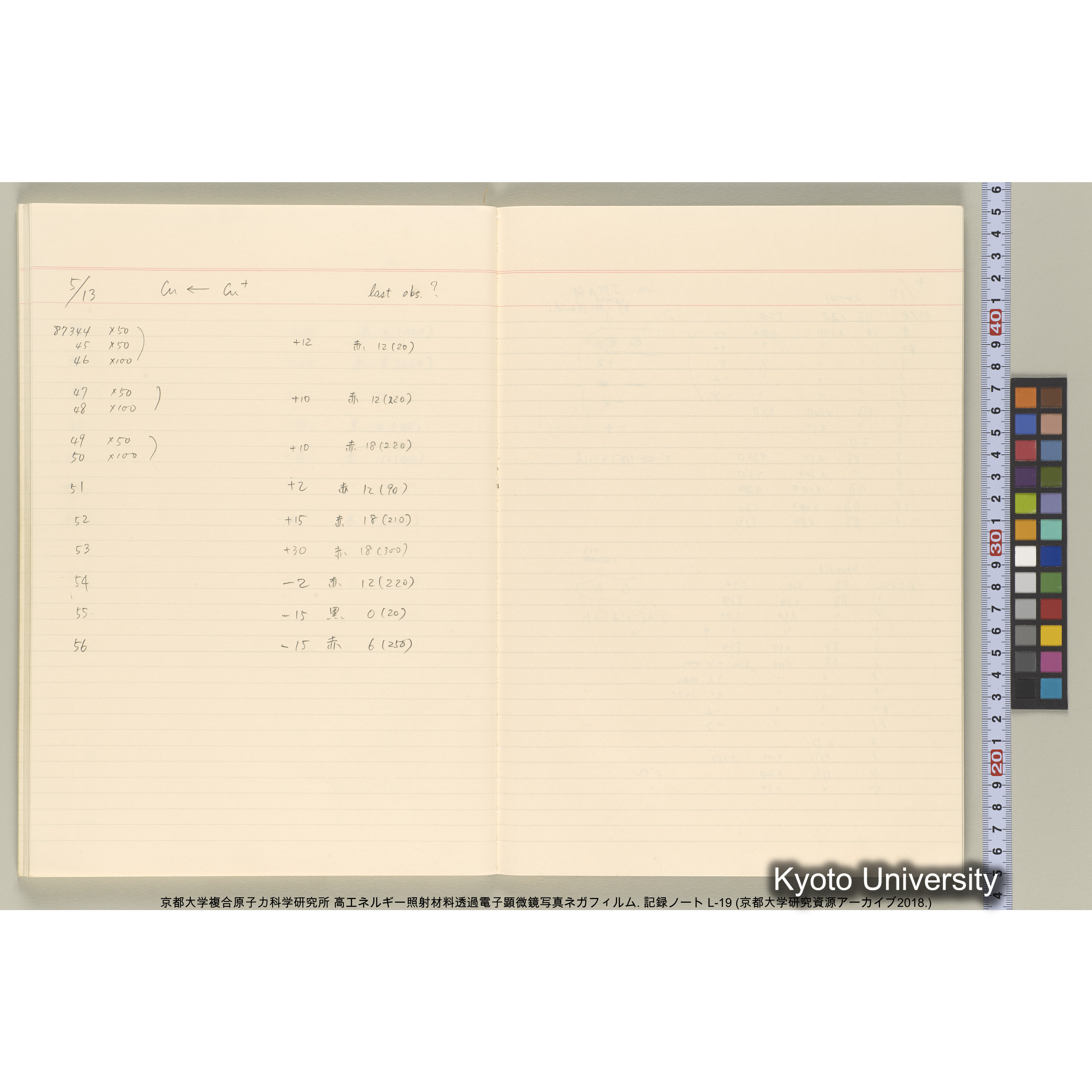 [記録ノート, Lシリーズ] L-19 (47)