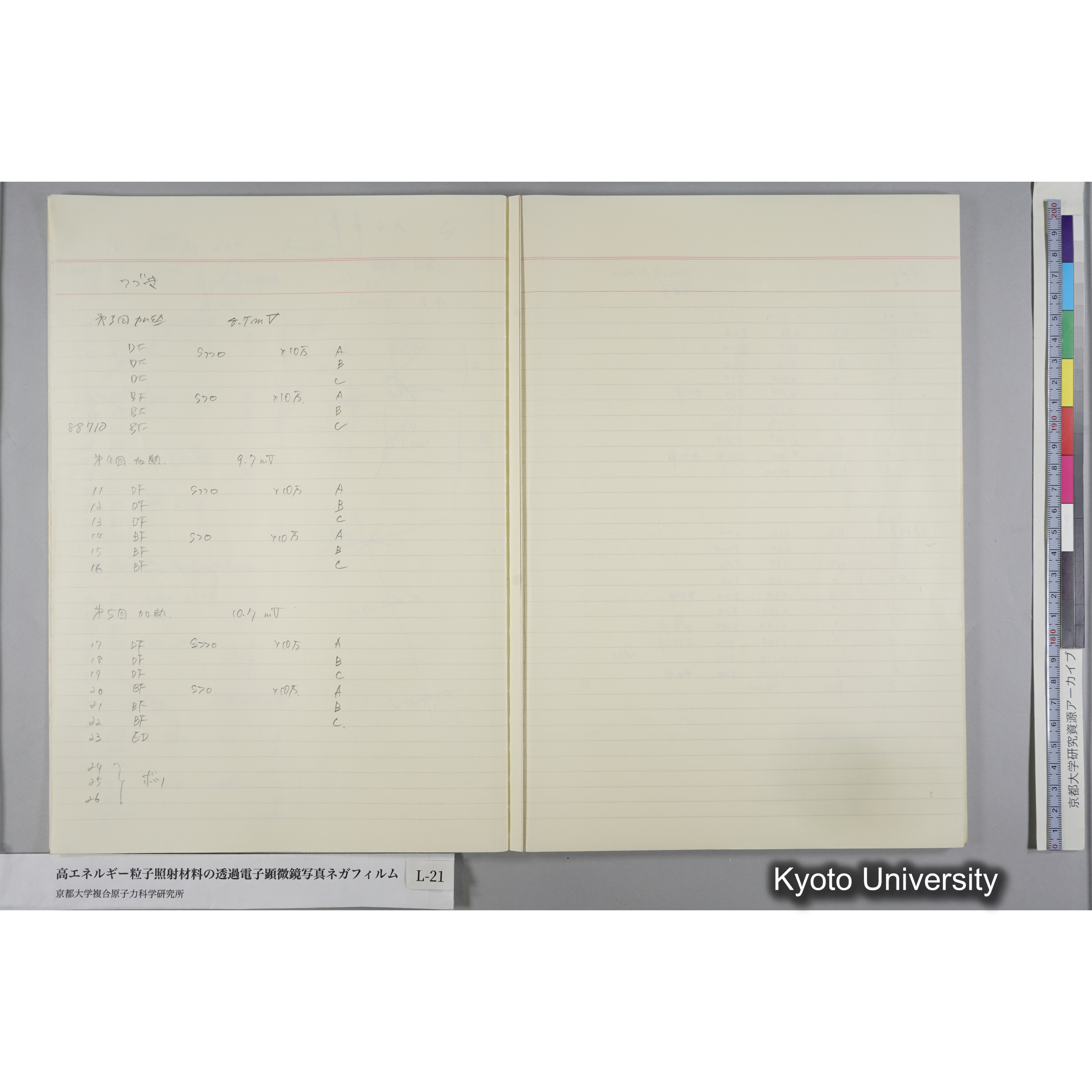 [記録ノート, Lシリーズ] L-21 '93.7.10〜 (13)