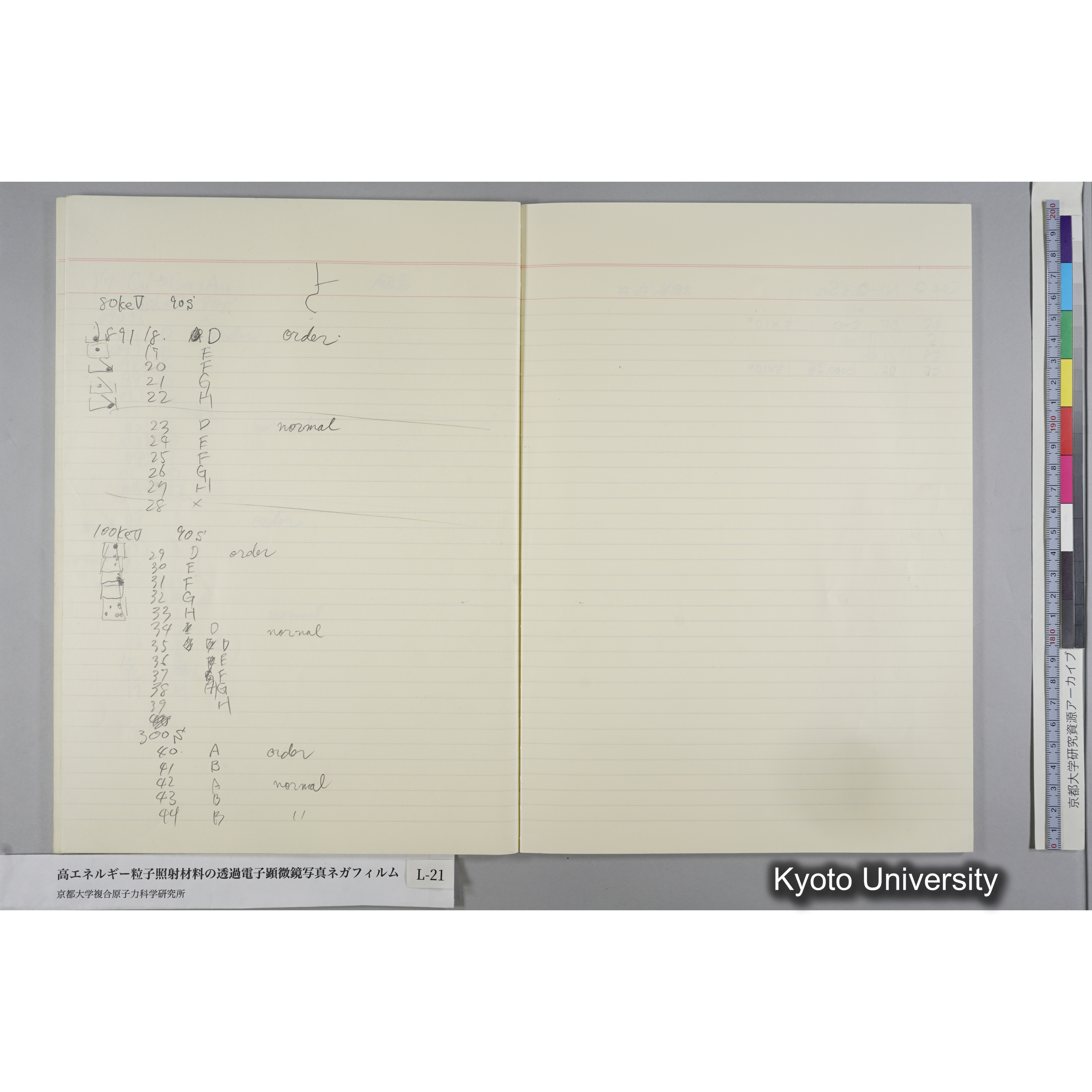 [記録ノート, Lシリーズ] L-21 '93.7.10〜 (36)