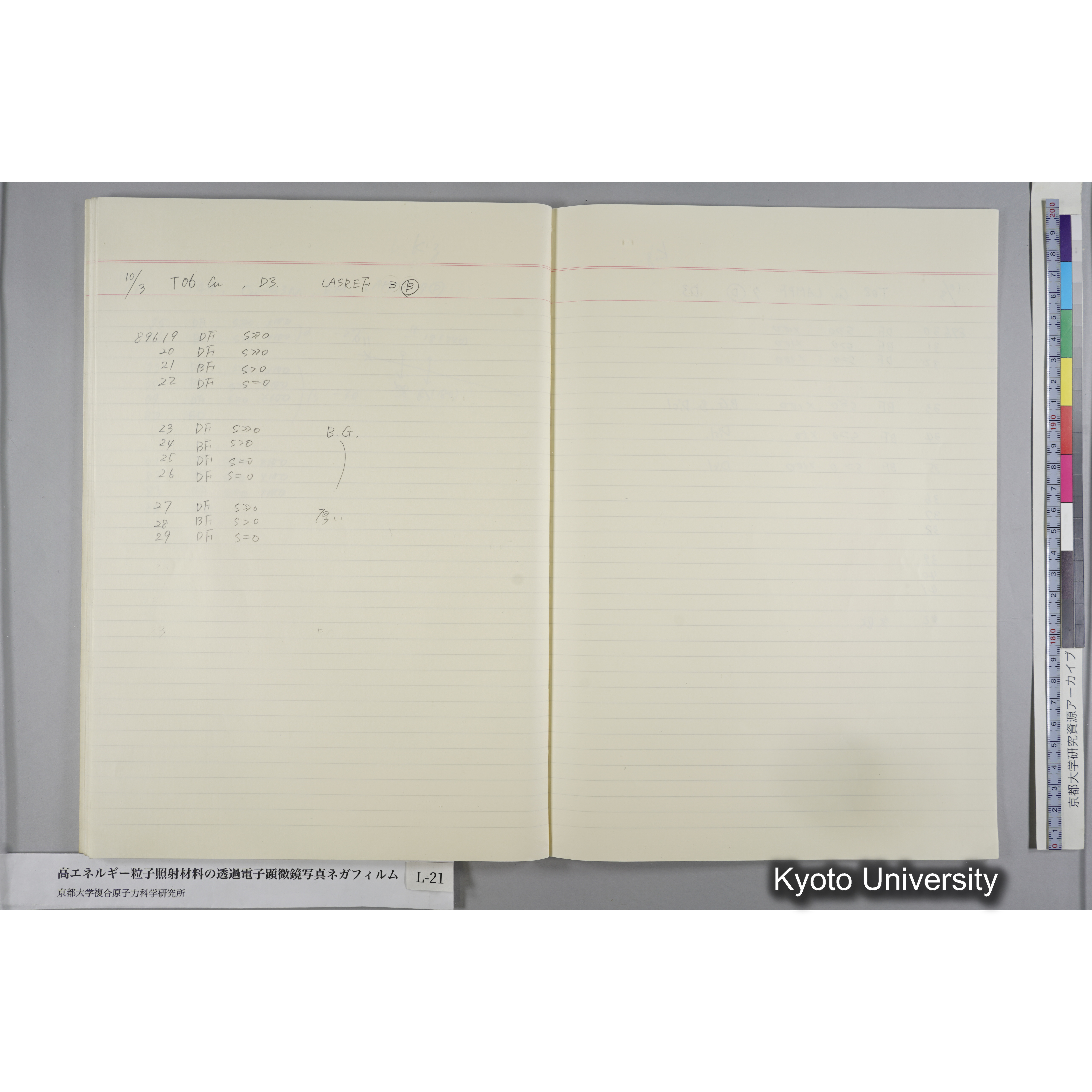 [記録ノート, Lシリーズ] L-21 '93.7.10〜 (60)