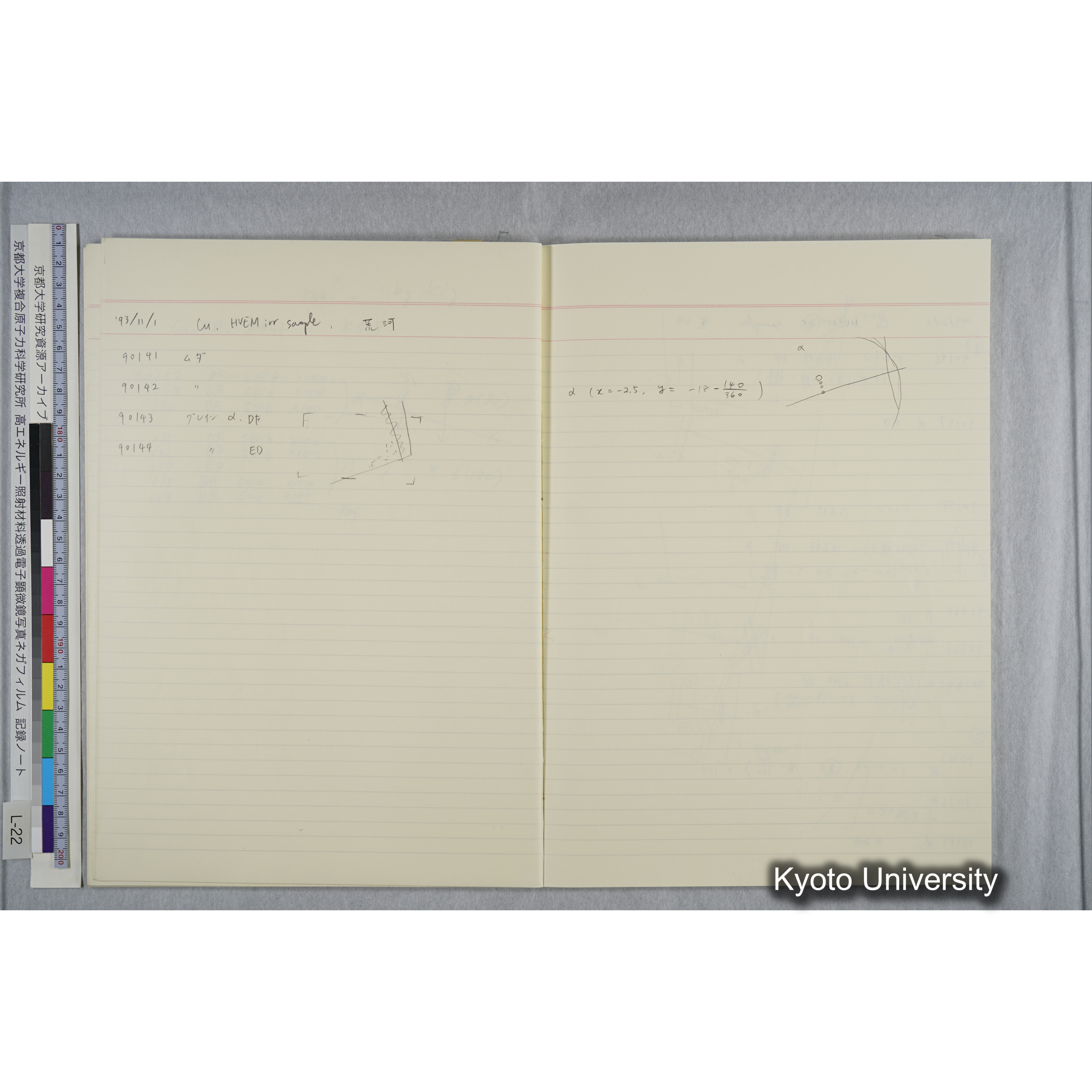 [記録ノート, Lシリーズ] L-22 '93.10.6〜 (42)