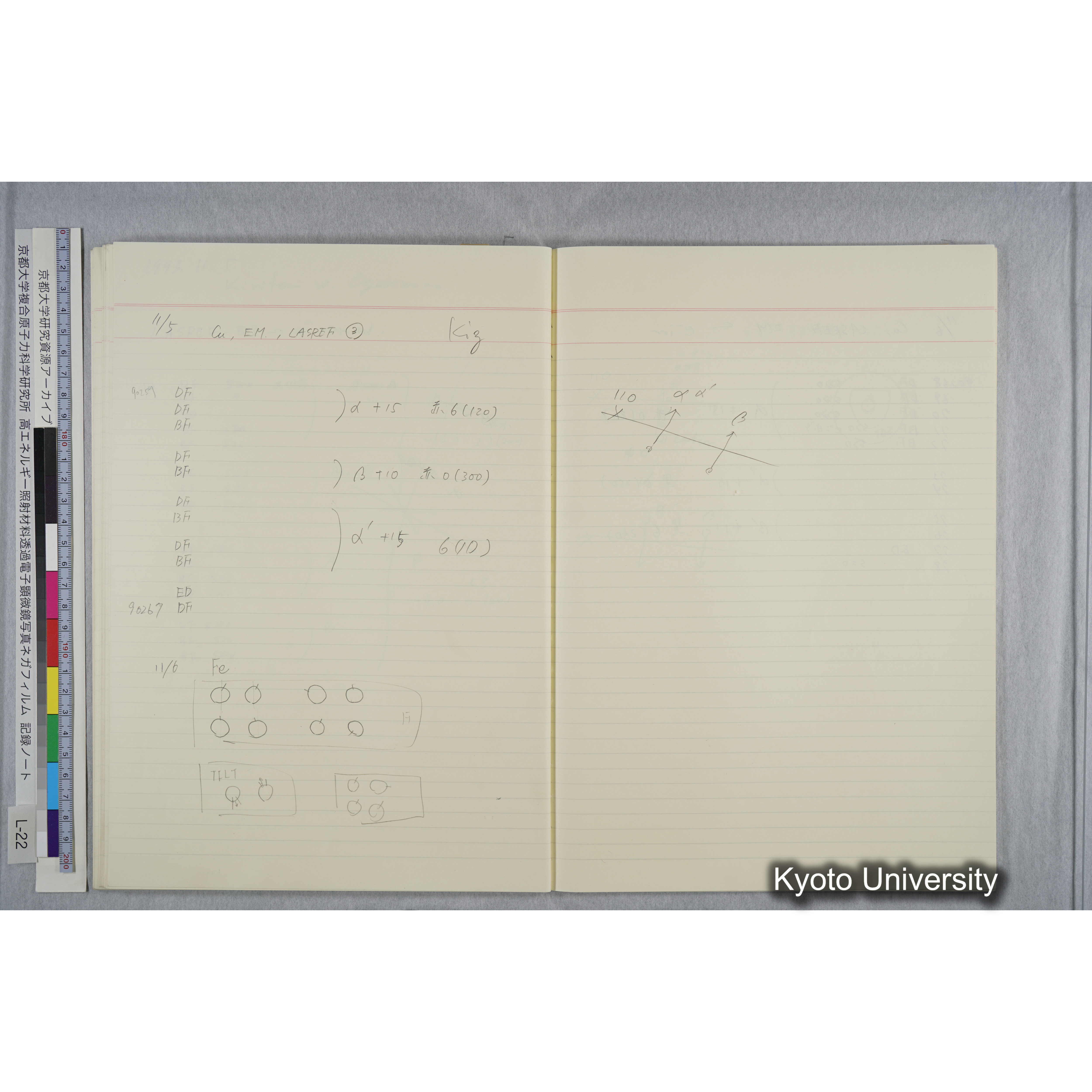 [記録ノート, Lシリーズ] L-22 '93.10.6〜 (54)