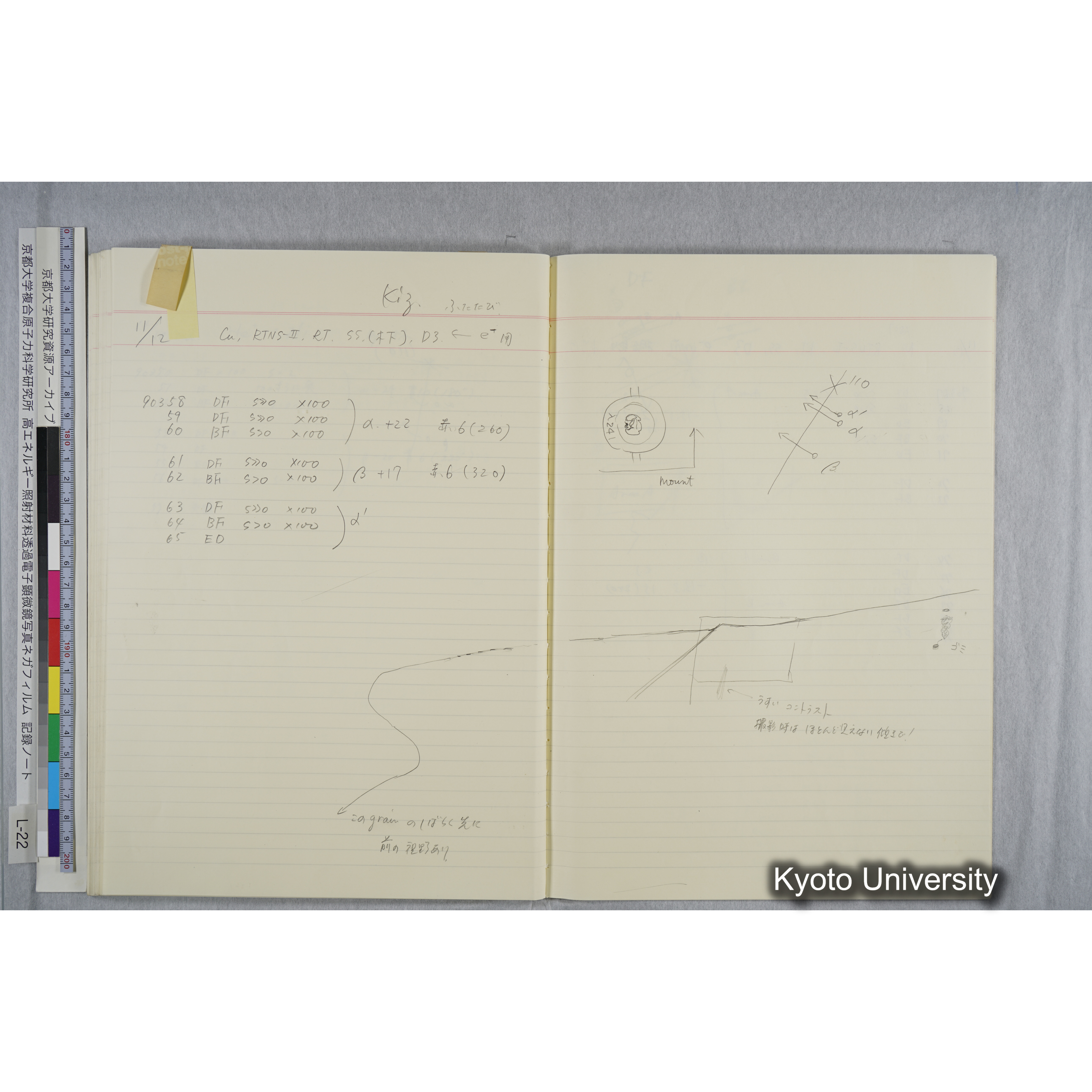 [記録ノート, Lシリーズ] L-22 '93.10.6〜 (65)