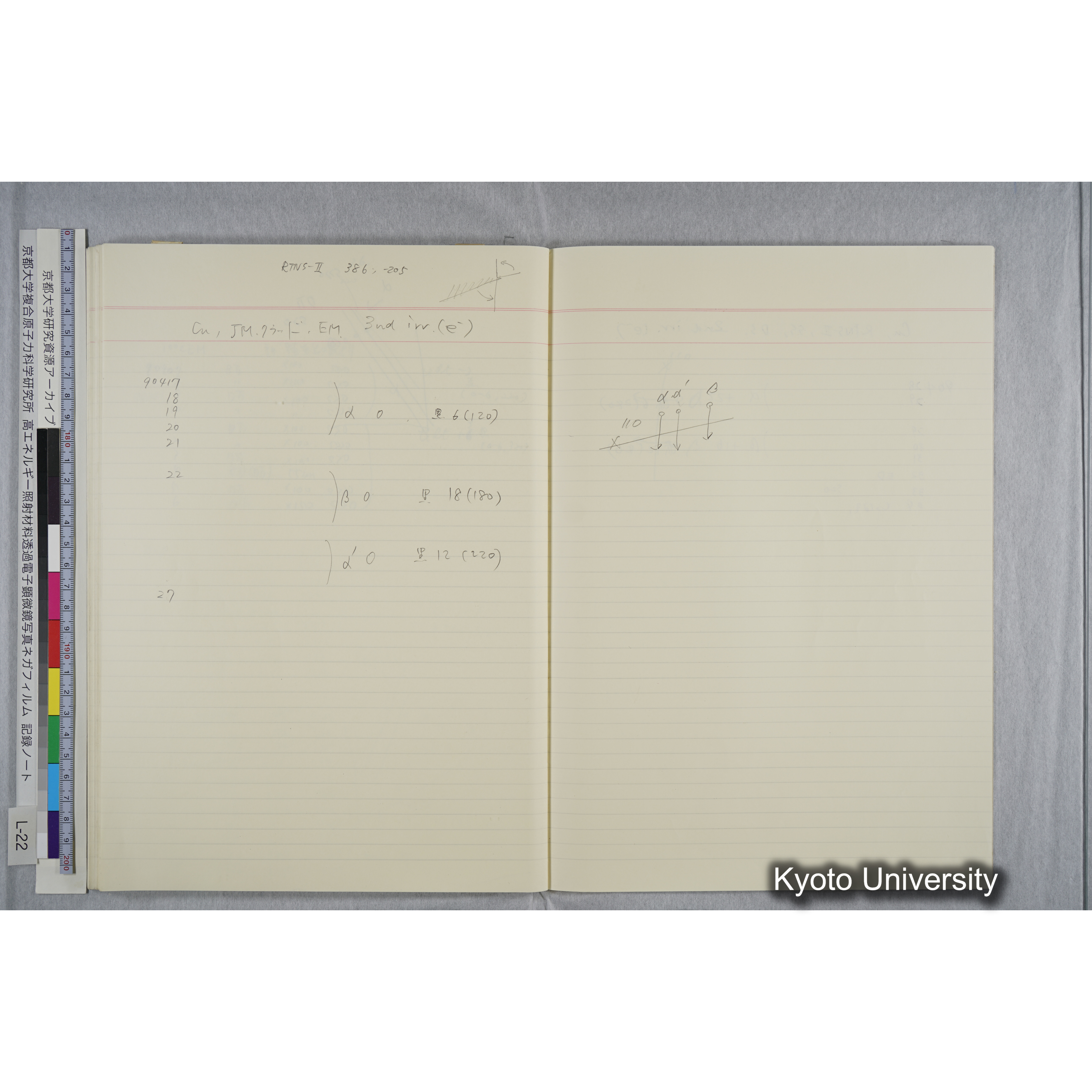 [記録ノート, Lシリーズ] L-22 '93.10.6〜 (70)