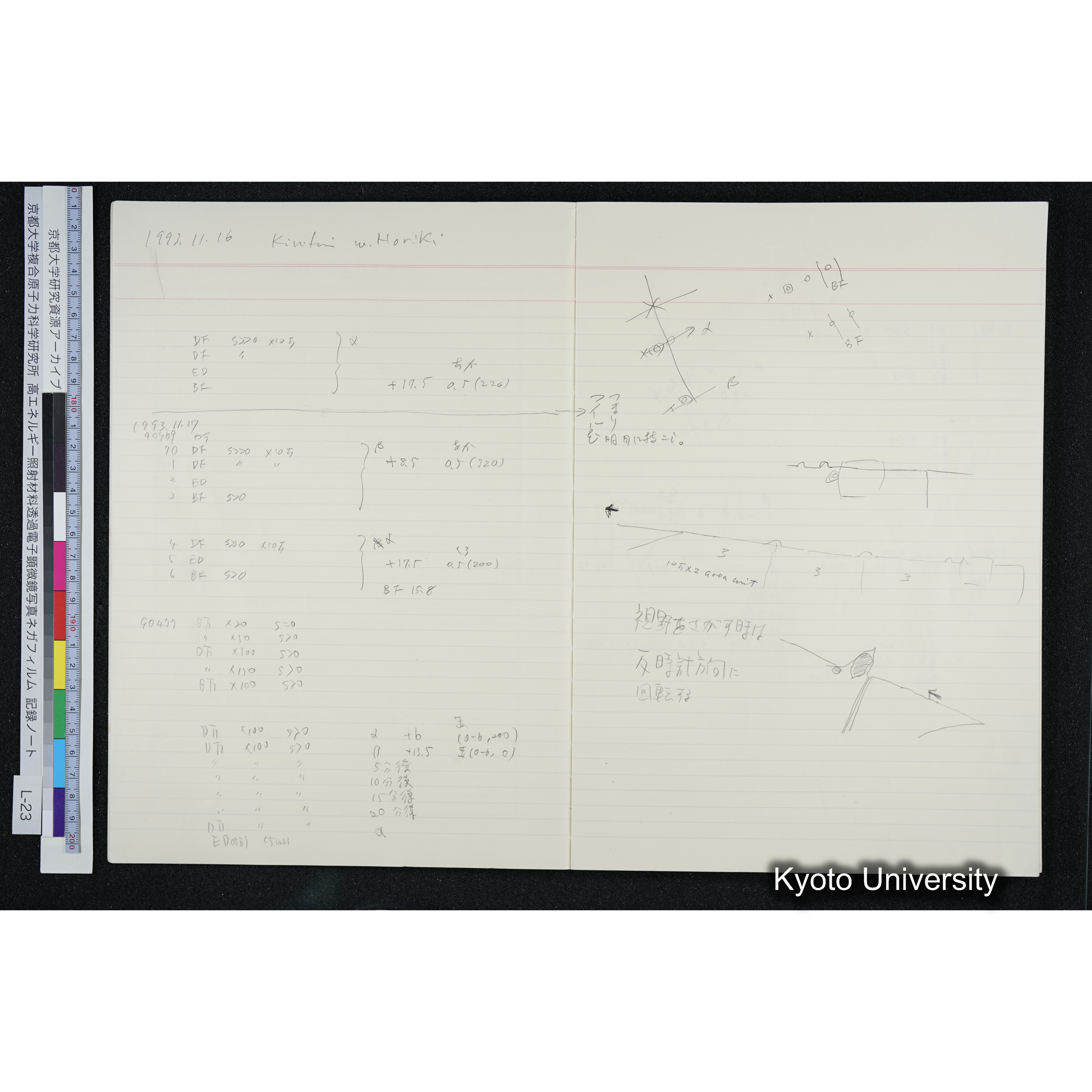 [記録ノート, Lシリーズ] L-23 '93.11.16〜 (4)