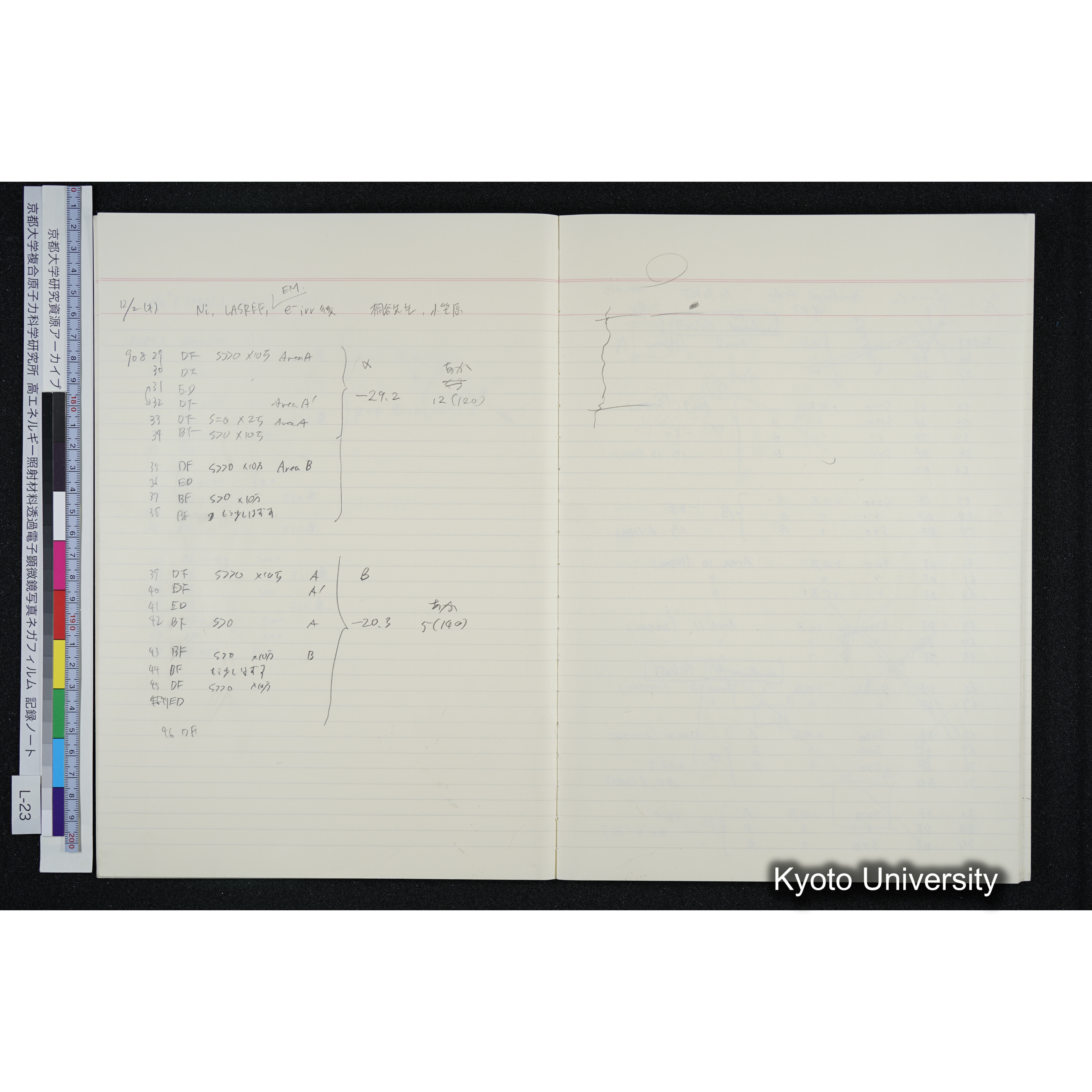 [記録ノート, Lシリーズ] L-23 '93.11.16〜 (21)