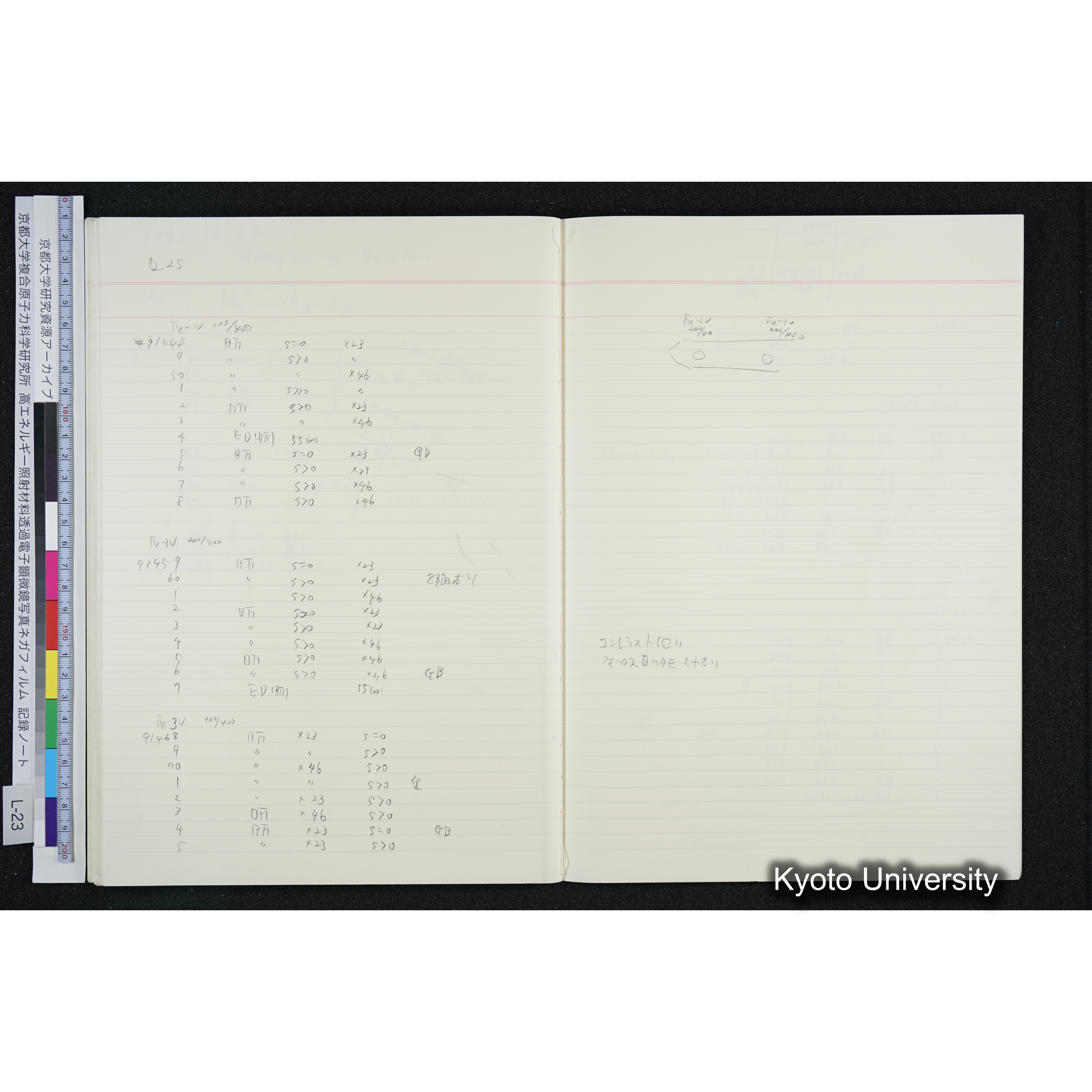 [記録ノート, Lシリーズ] L-23 '93.11.16〜 (58)