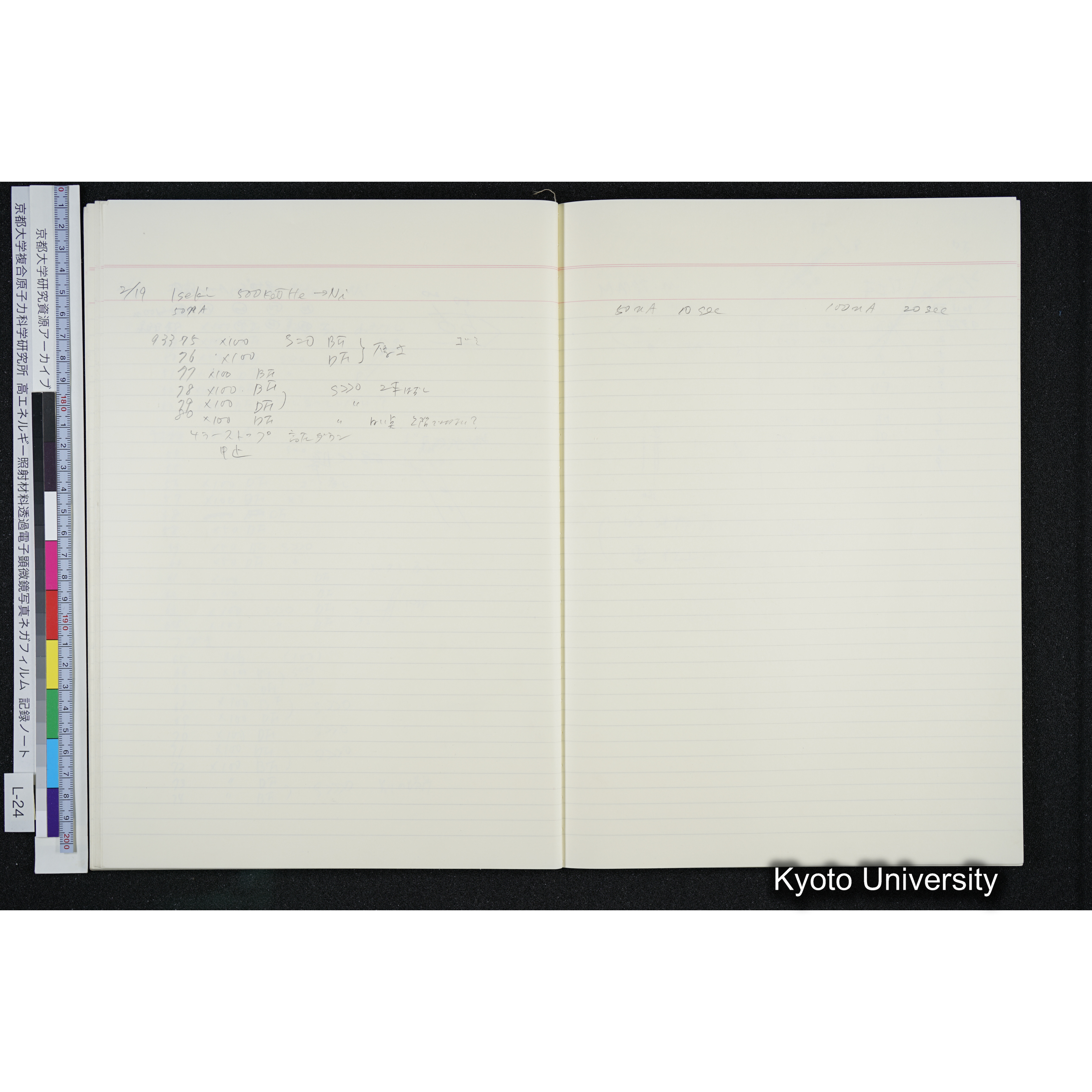 [記録ノート, Lシリーズ] L-24 '93.12.27〜 (46)