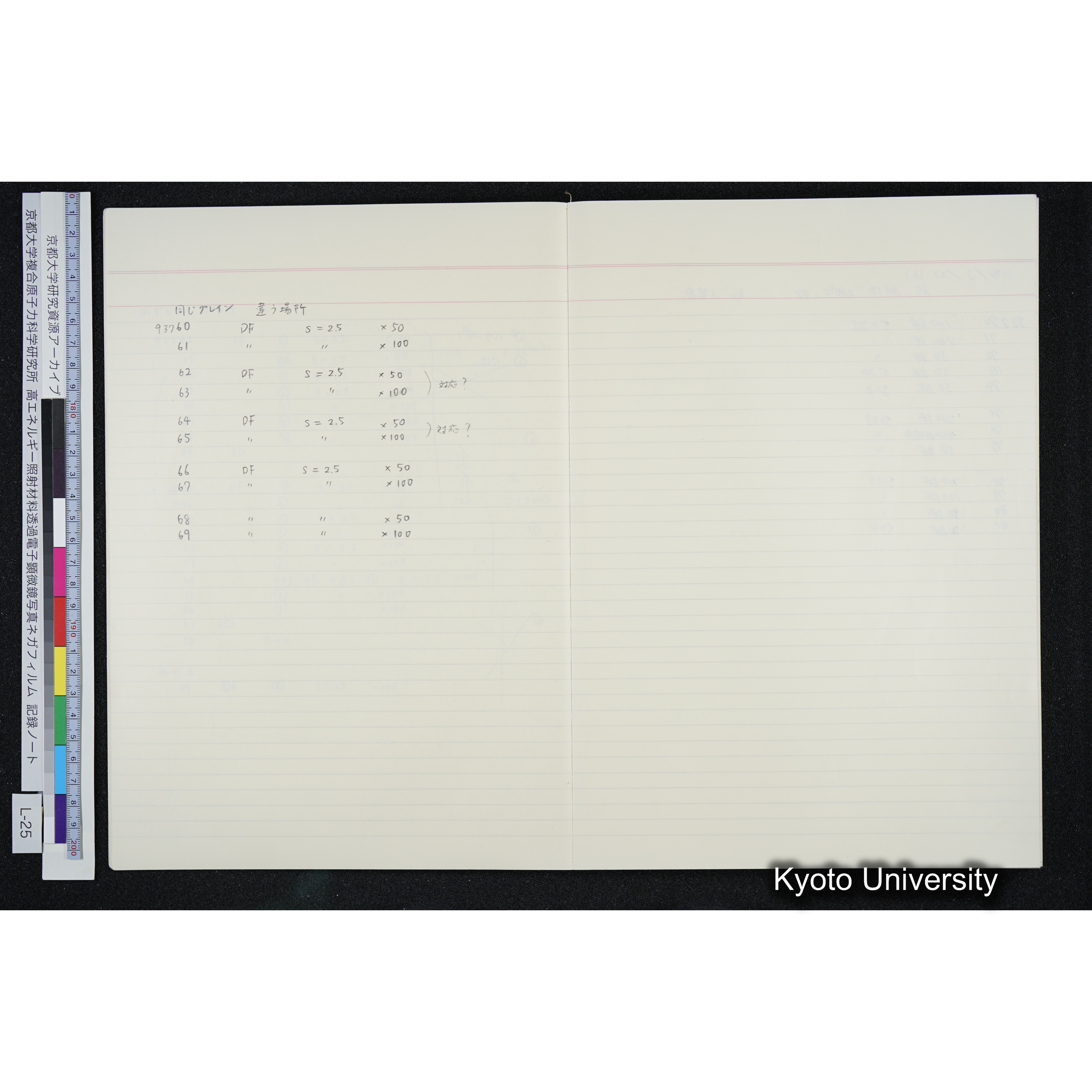 [記録ノート, Lシリーズ] L-25 '94.3.20〜 〜6.18 (6)