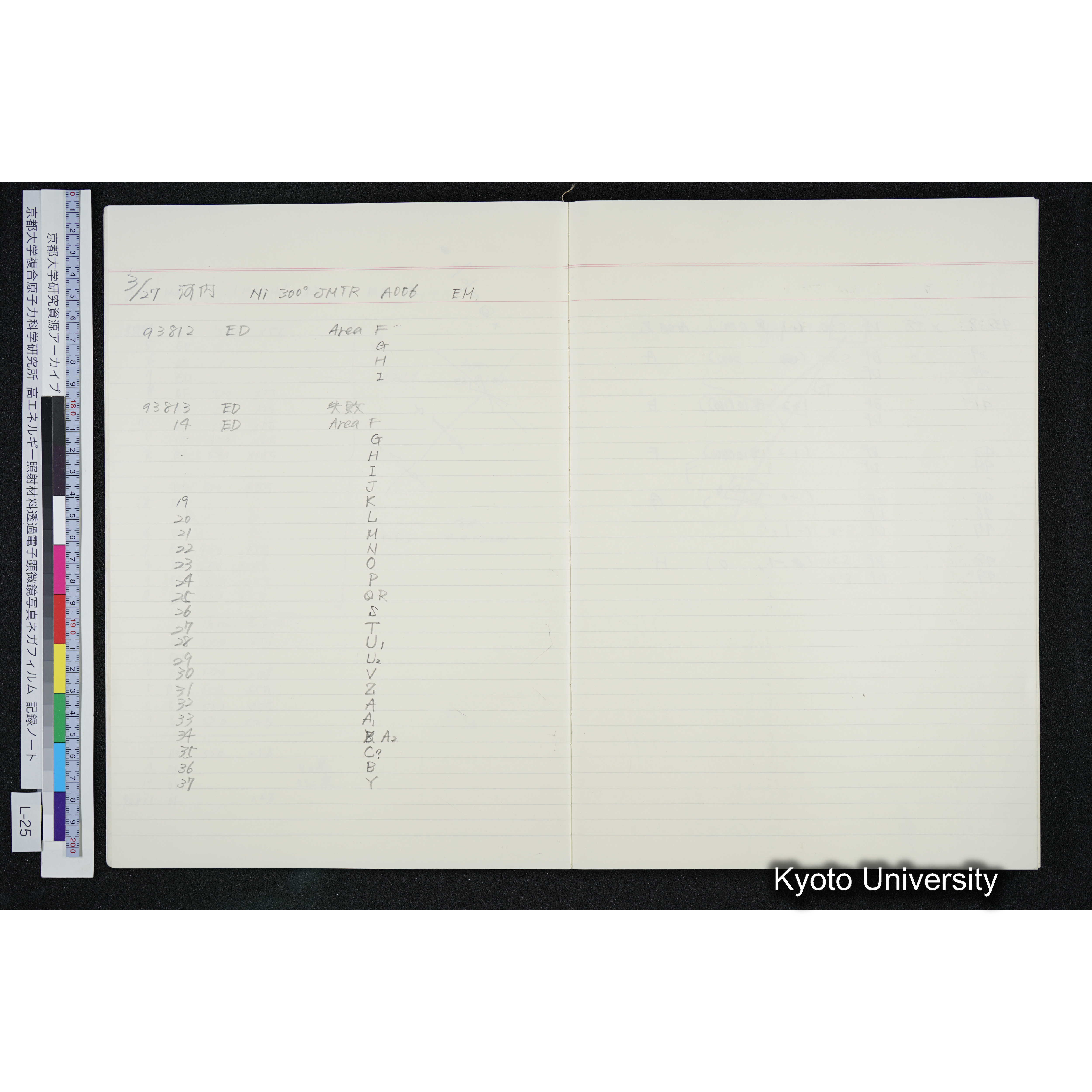 [記録ノート, Lシリーズ] L-25 '94.3.20〜 〜6.18 (9)