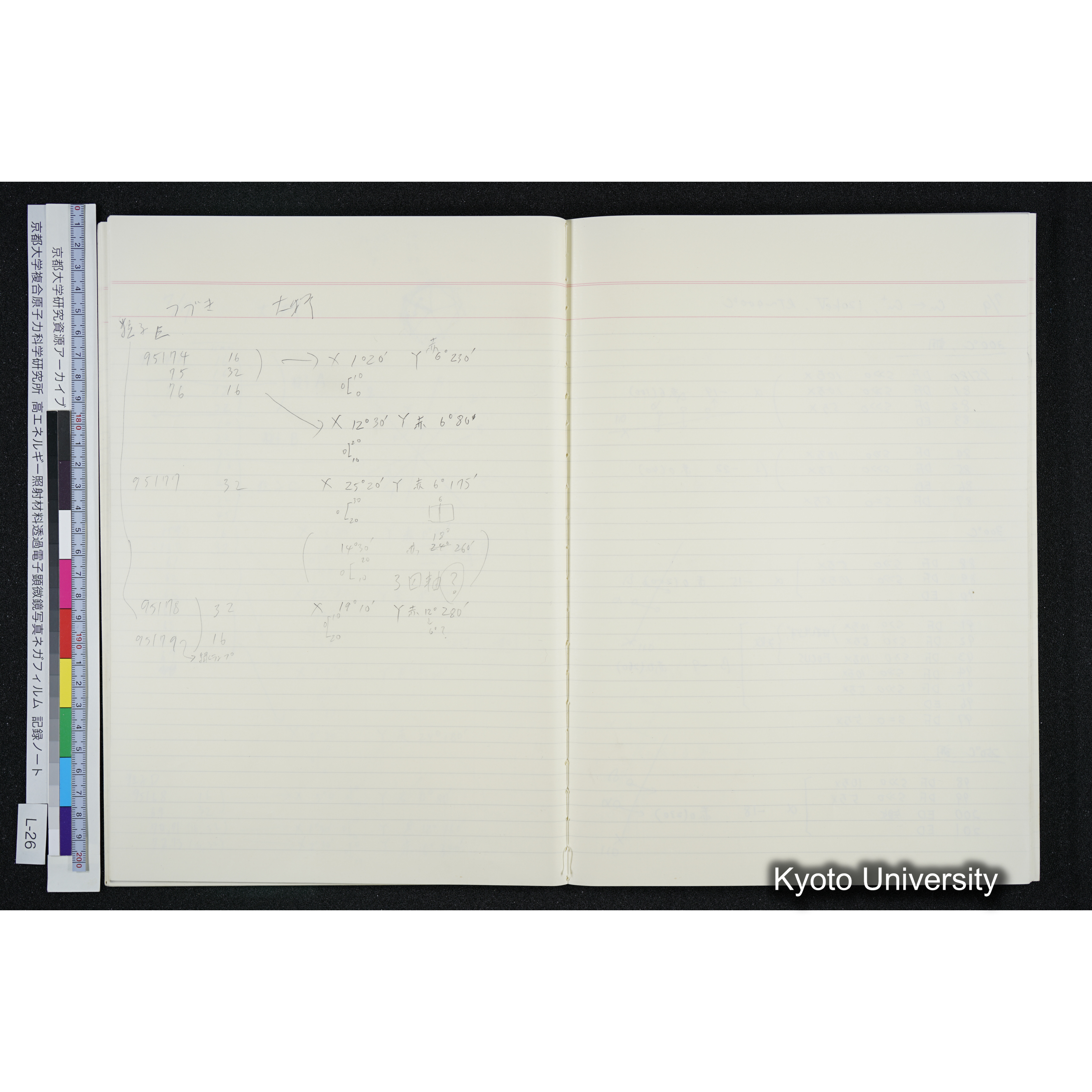 [記録ノート, Lシリーズ] L-26 '94. 6. 18 (23)