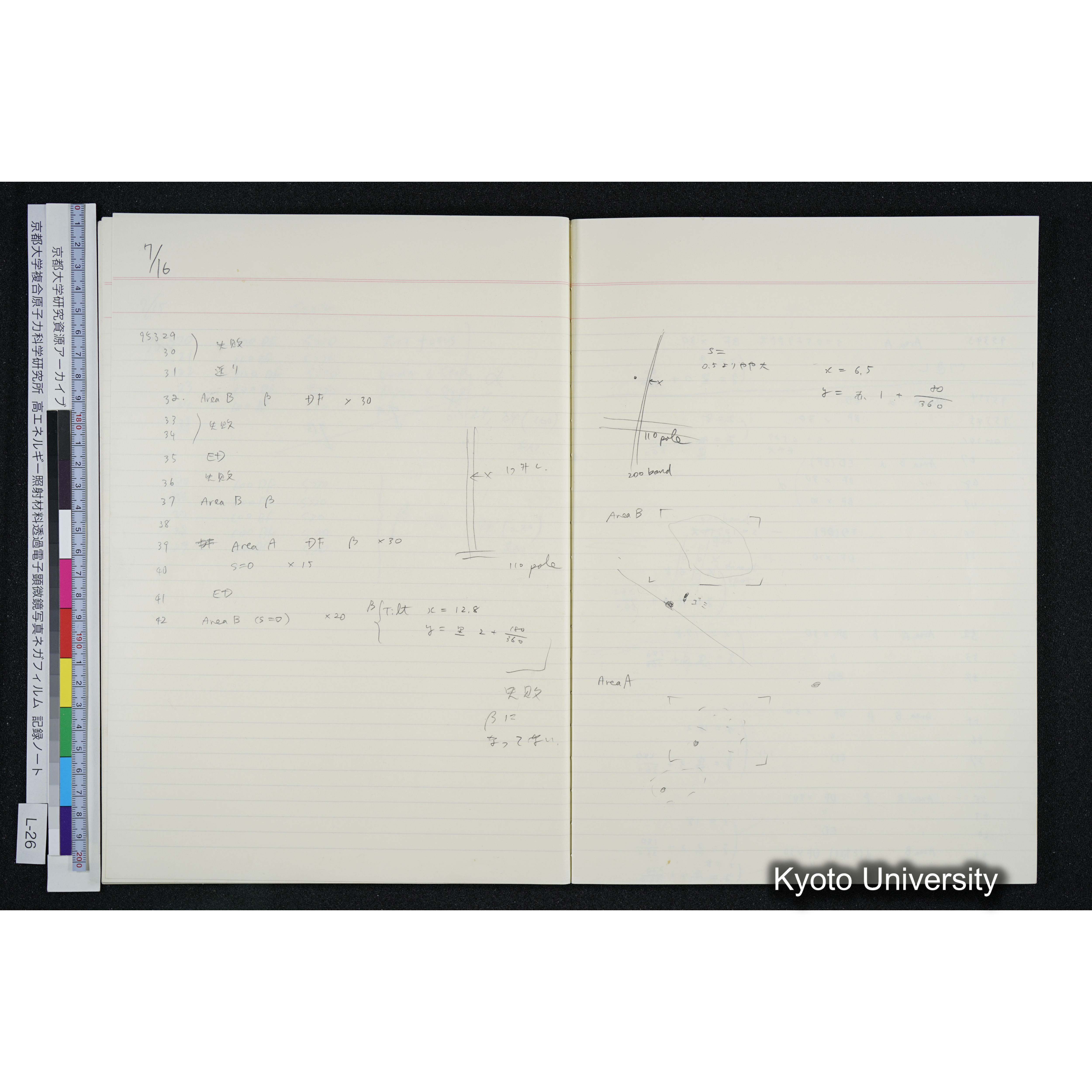 [記録ノート, Lシリーズ] L-26 '94. 6. 18 (34)