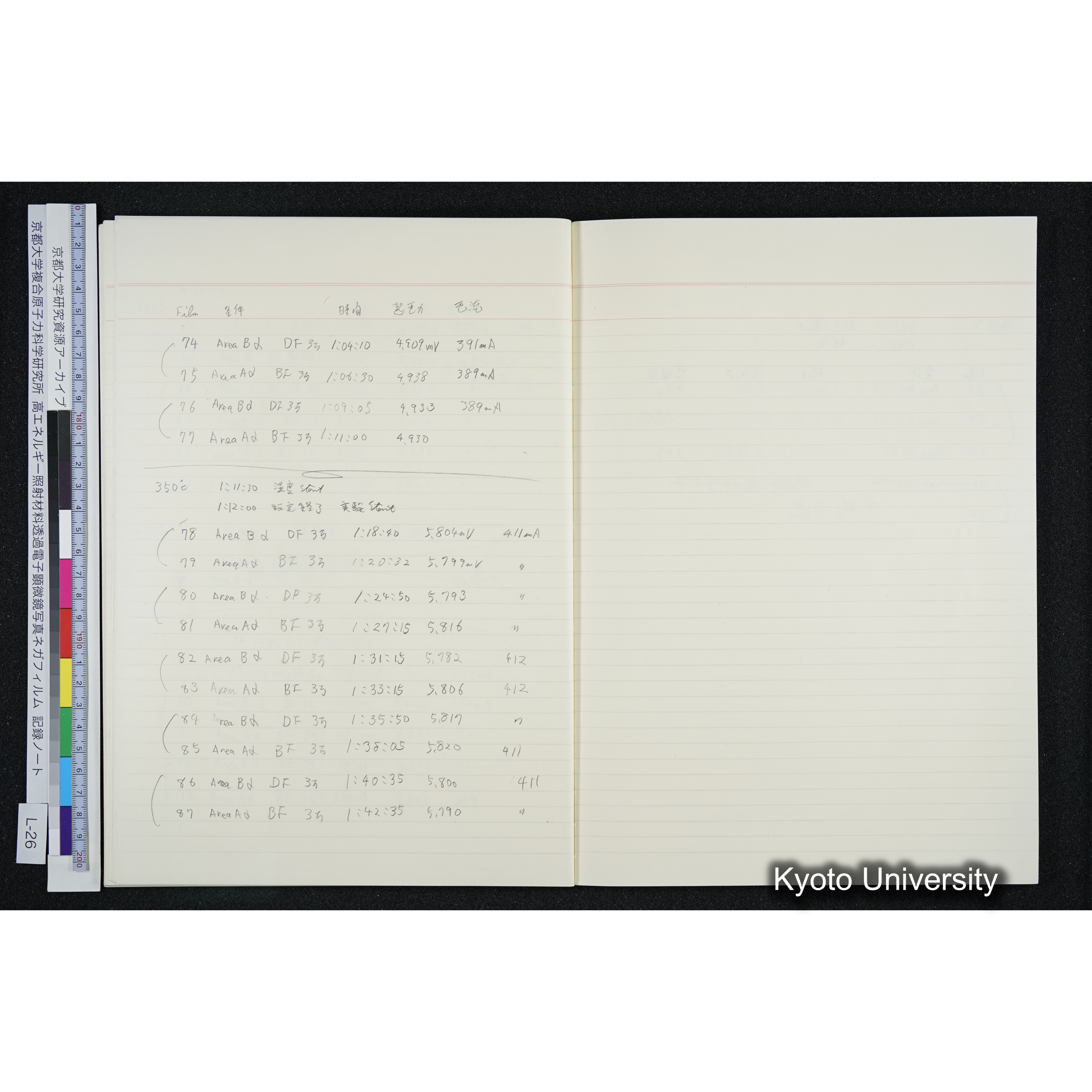 [記録ノート, Lシリーズ] L-26 '94. 6. 18 (37)